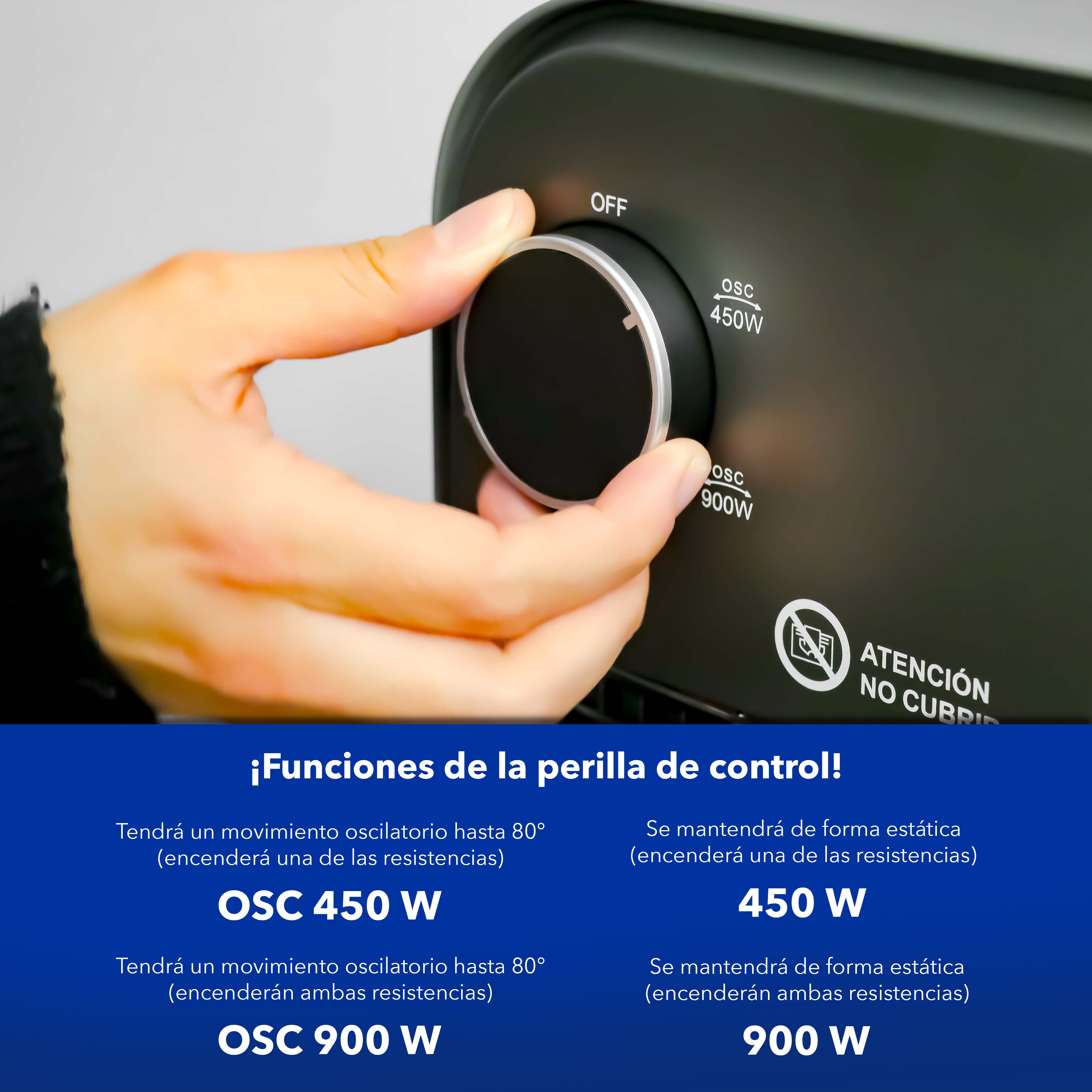Calefactor de Fibra de Carbono RC-H3C