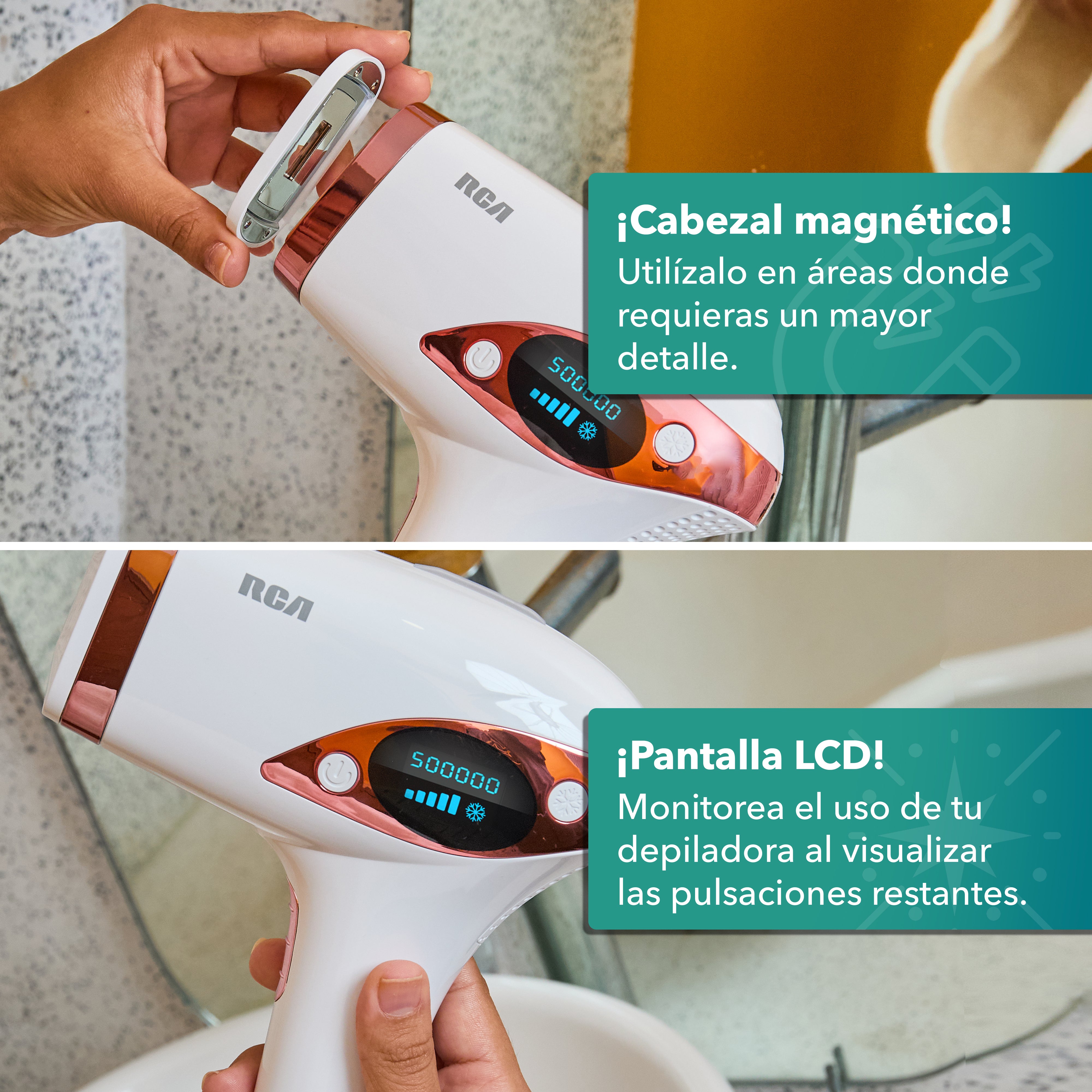 Depiladora de Luz Pulsada con Función de Enfriamiento RC-IPL5
