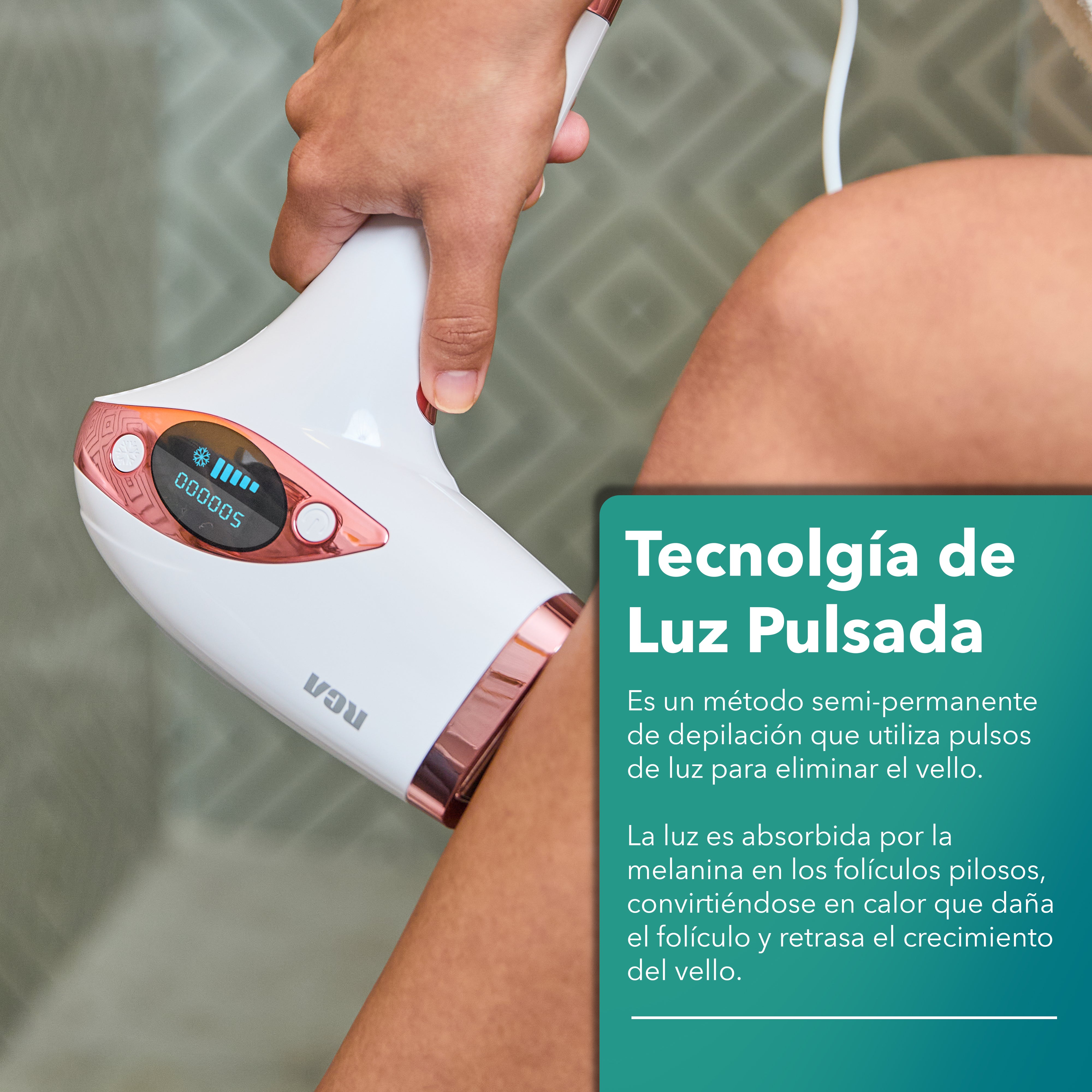 Depiladora de Luz Pulsada con Función de Enfriamiento RC-IPL5