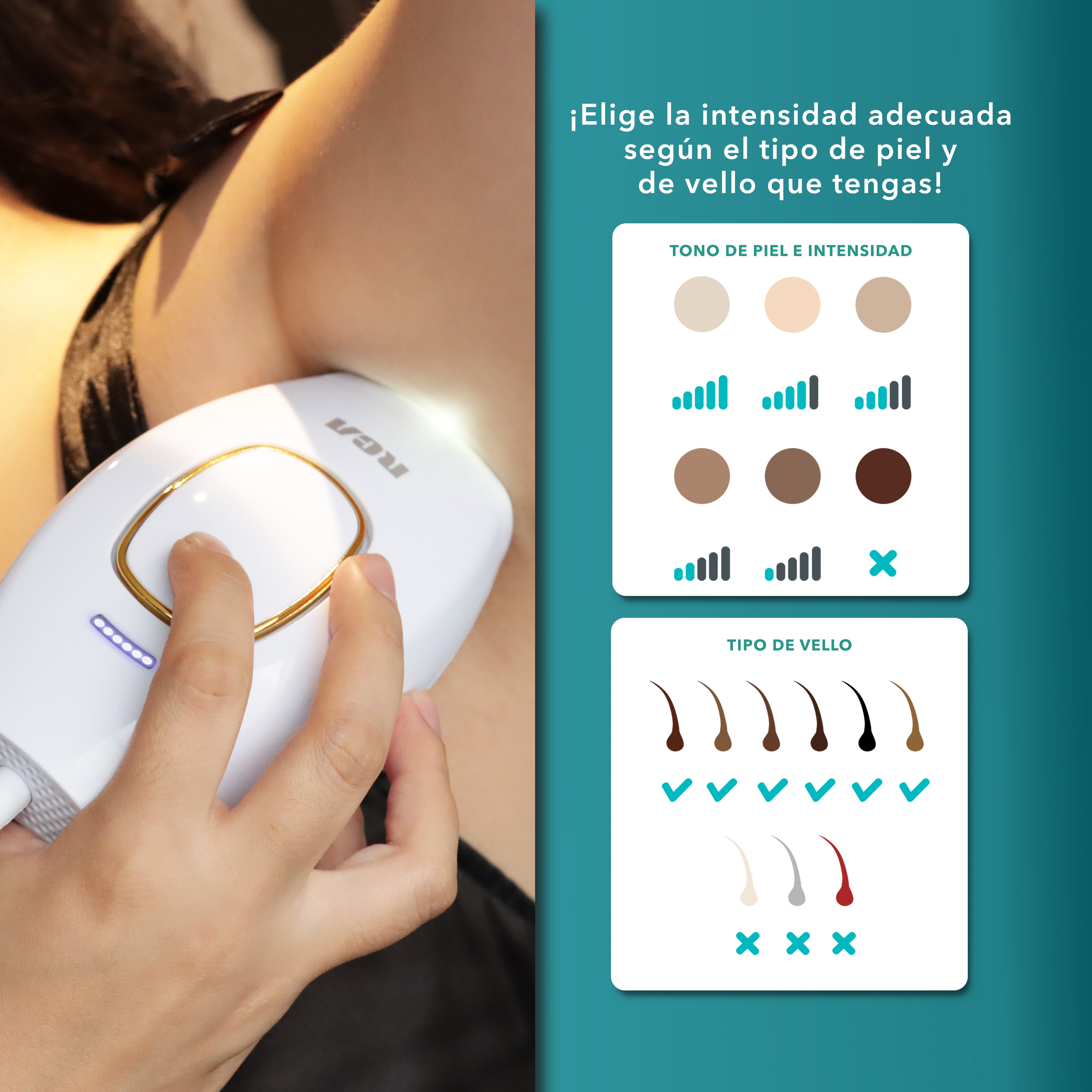 Depiladora de Luz Pulsada RC-IPL