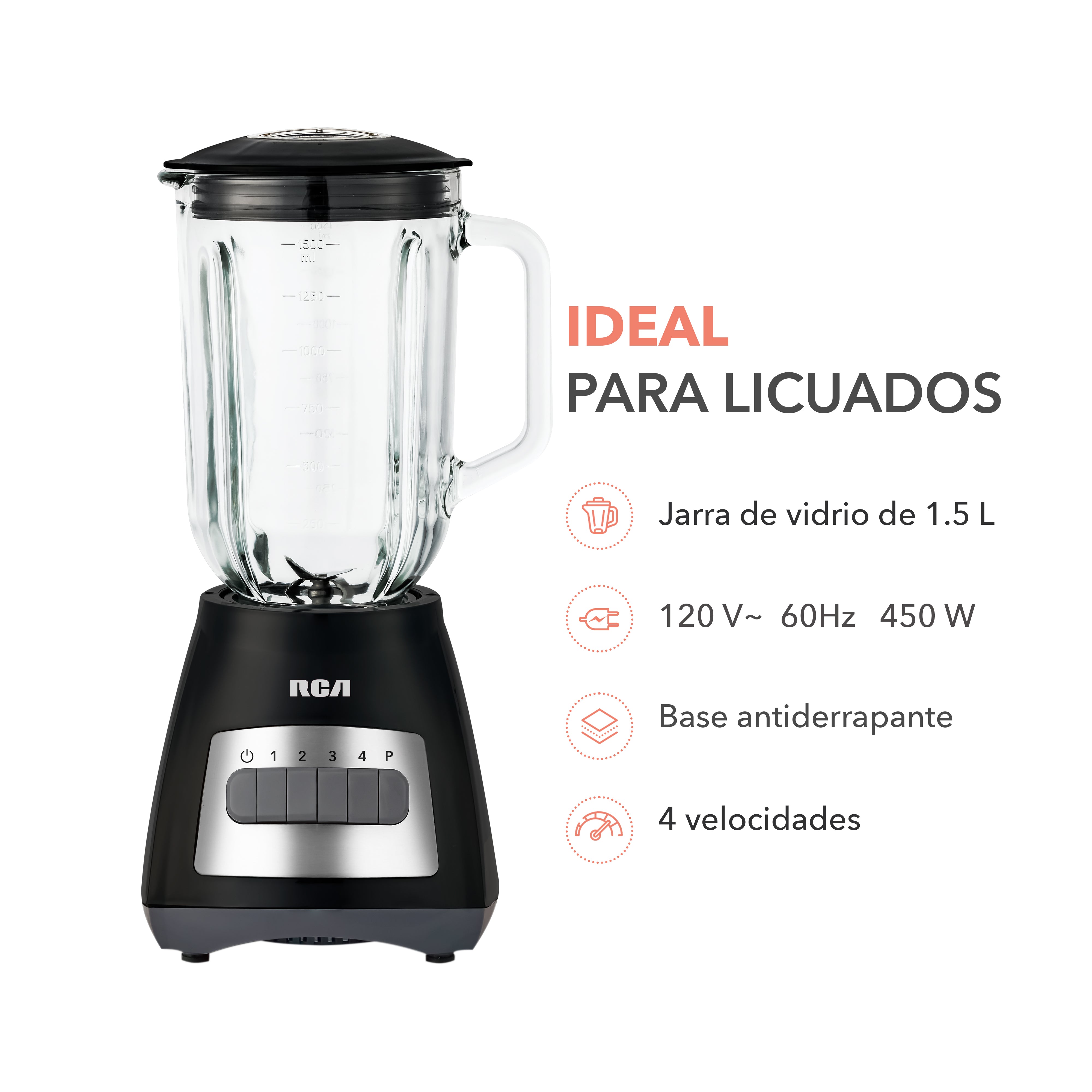 Licuadora con 4 Velocidades RC-L3