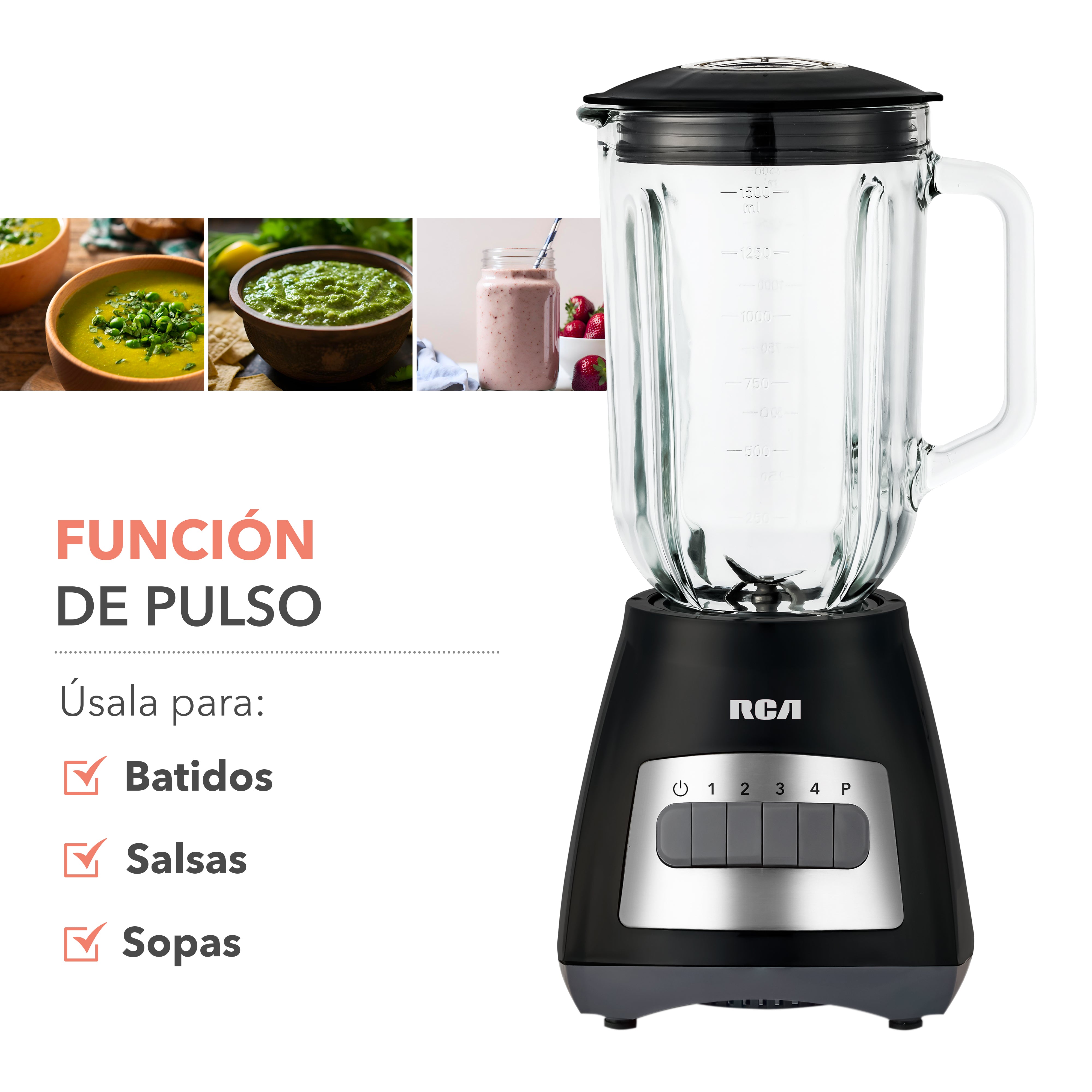 Licuadora con 4 Velocidades RC-L3