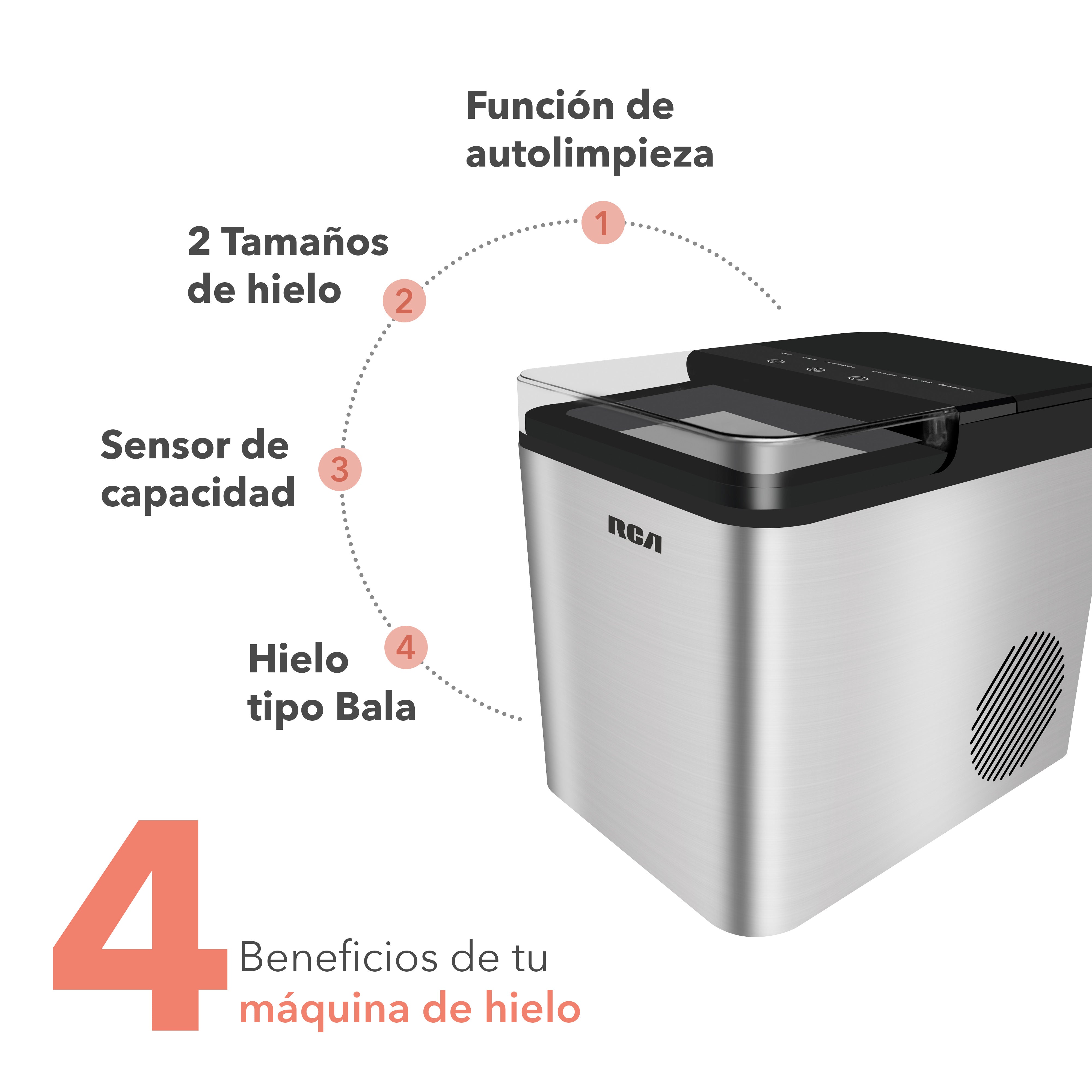 Máquina de Hielo 1.3L con Función de Autolimpieza RC-MH1