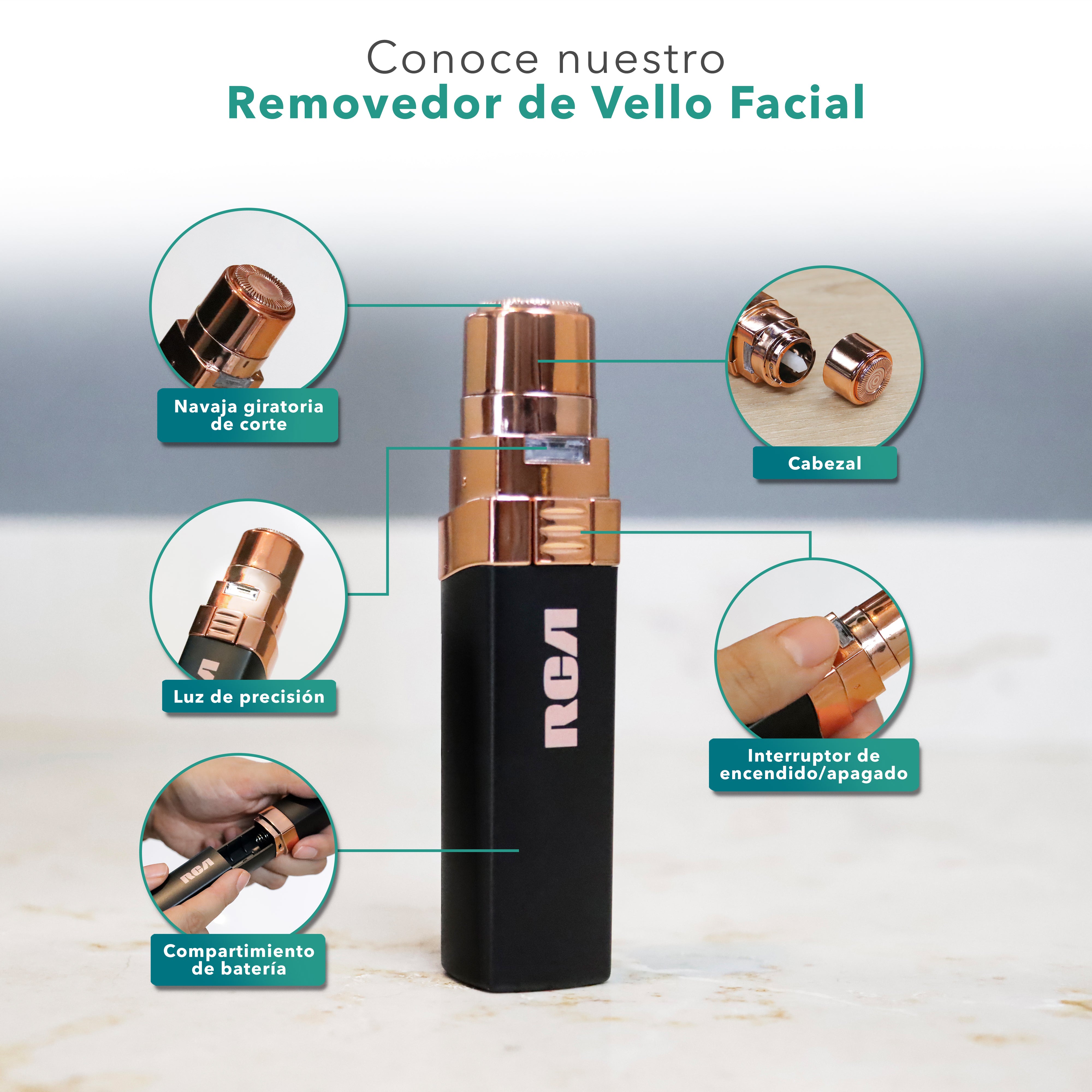Removedor de vello facial RC-P29