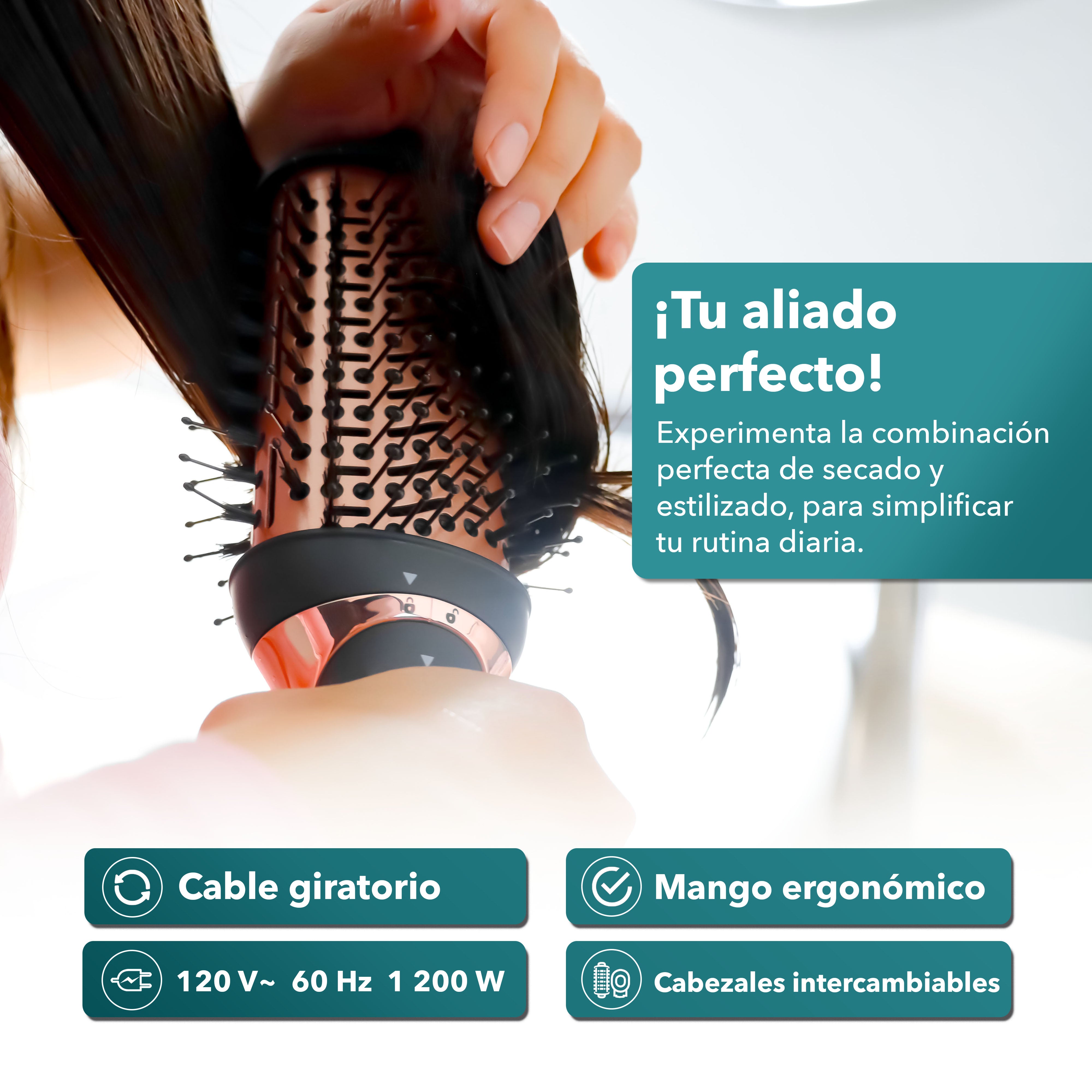 Cepillo Secador 2 en 1 RC-P52