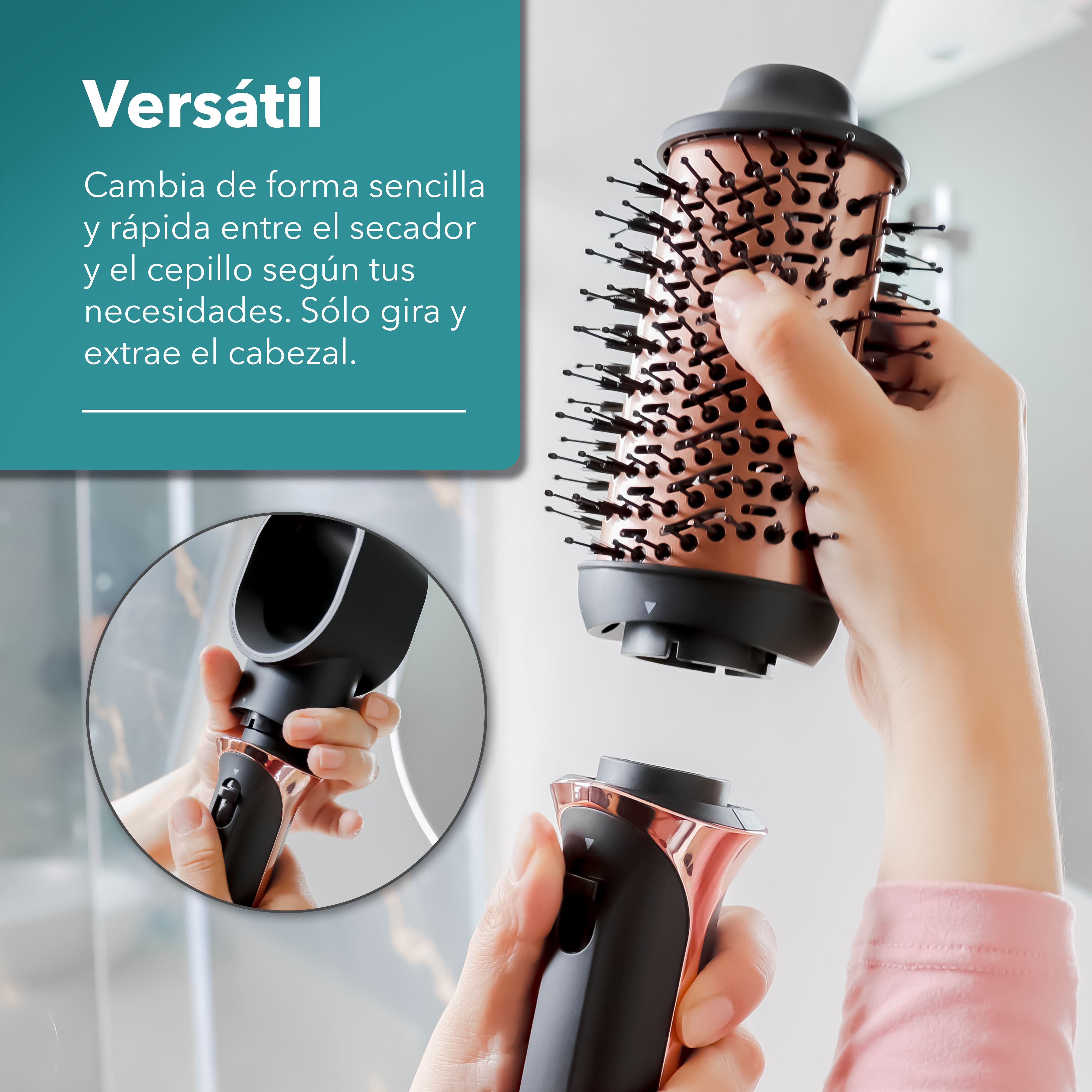 Cepillo Secador 2 en 1 RC-P52