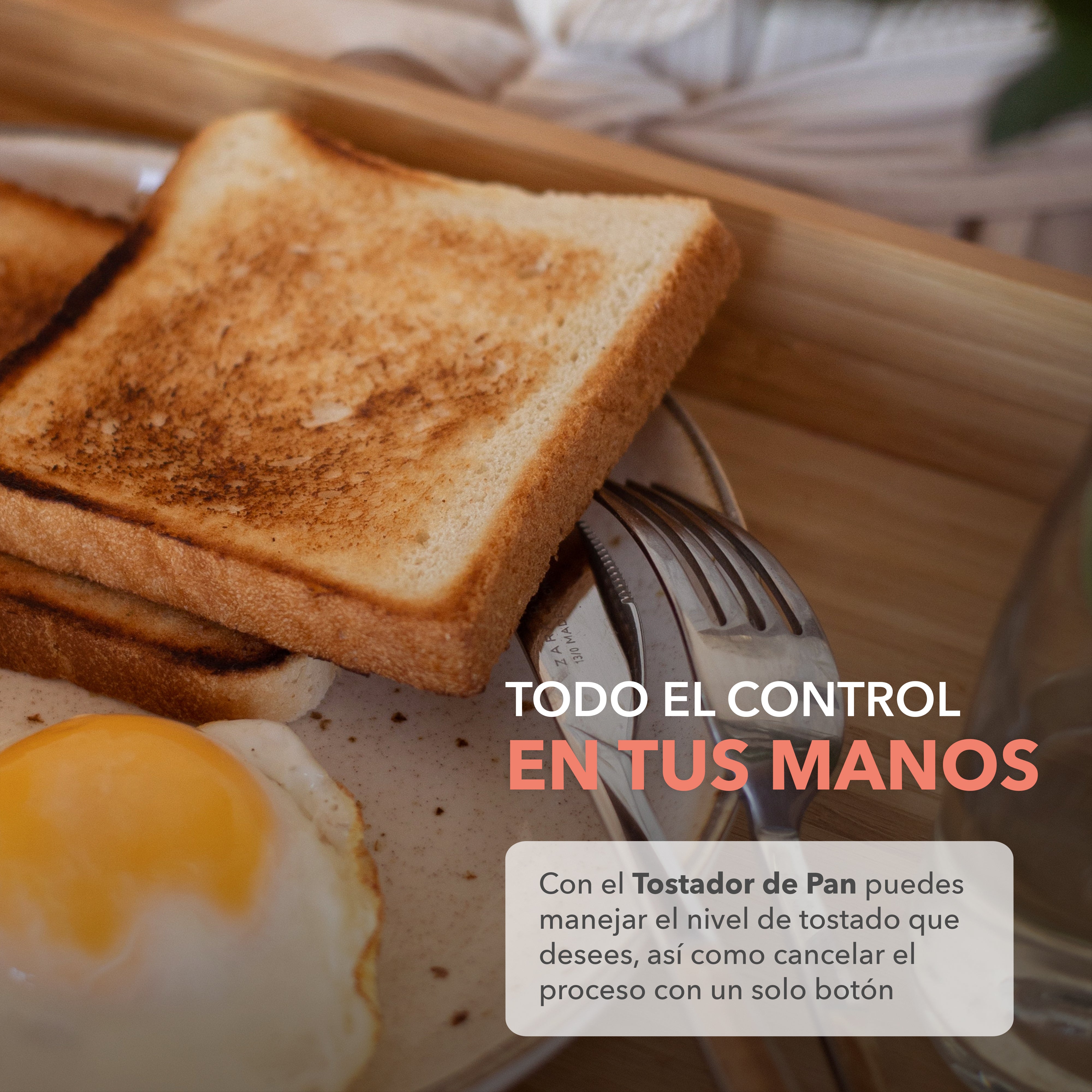 Tostador de Pan con 6 Niveles de Intensidad RC-T2
