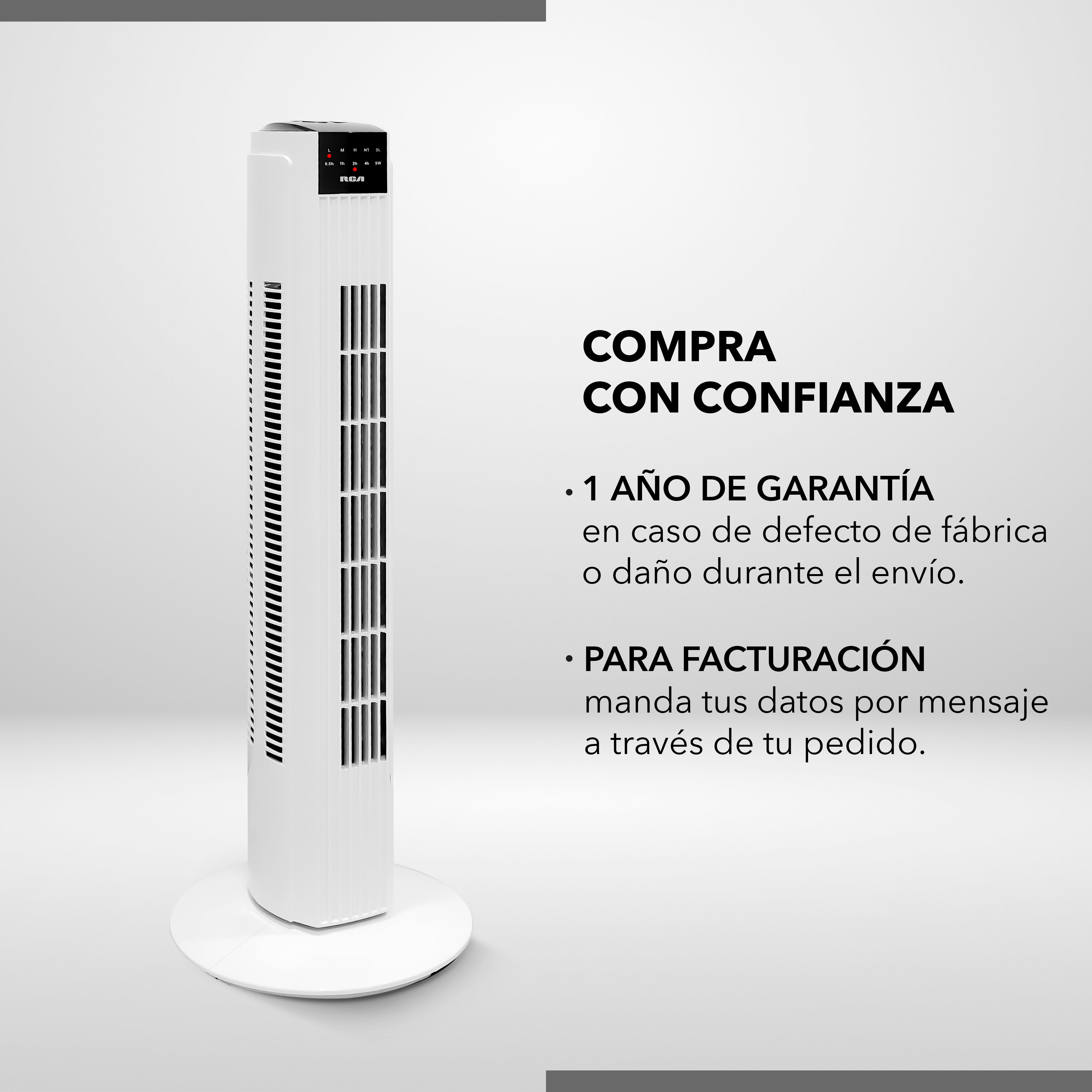 Ventilador de Torre con Control Remoto RC-VT2