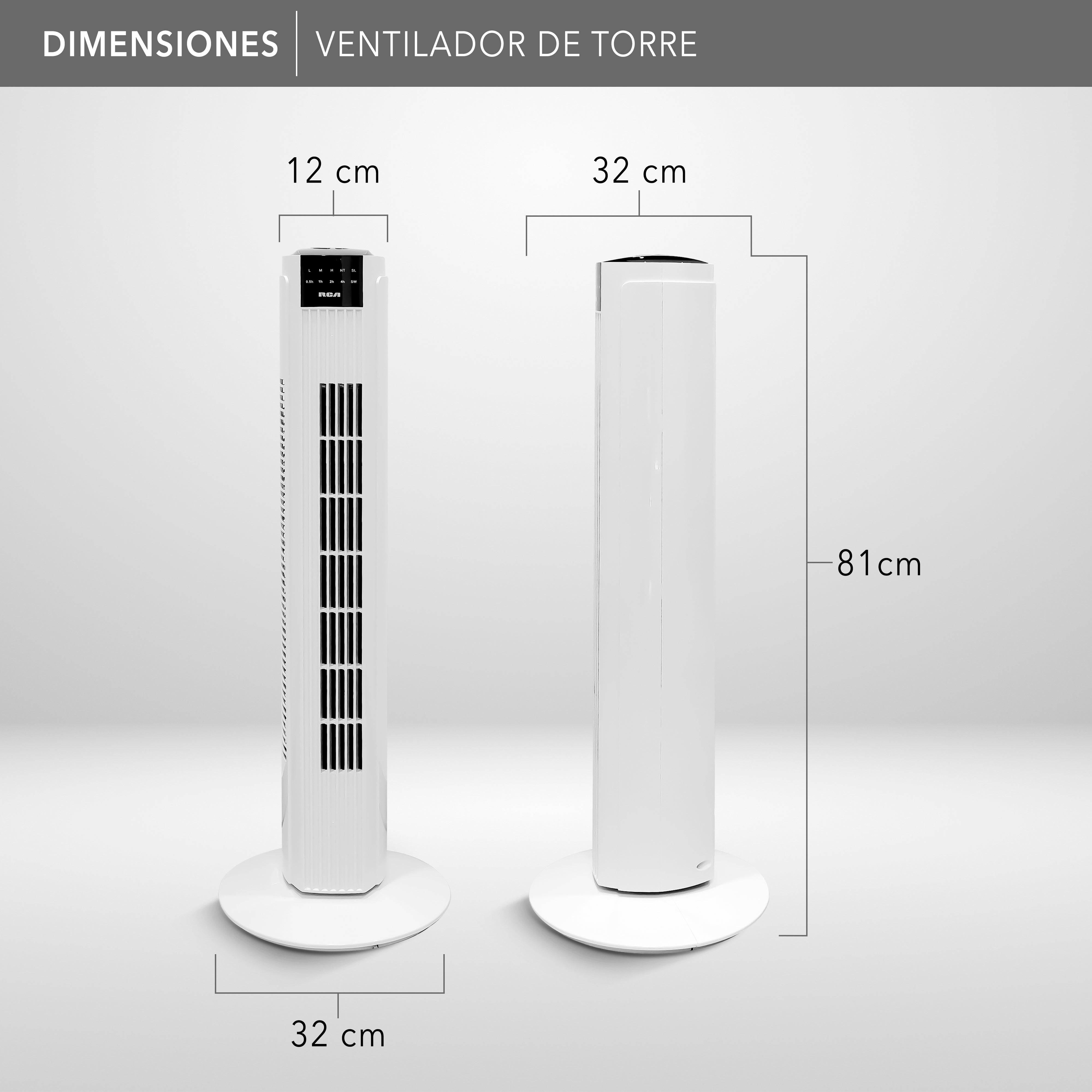 Ventilador de Torre con Control Remoto RC-VT2