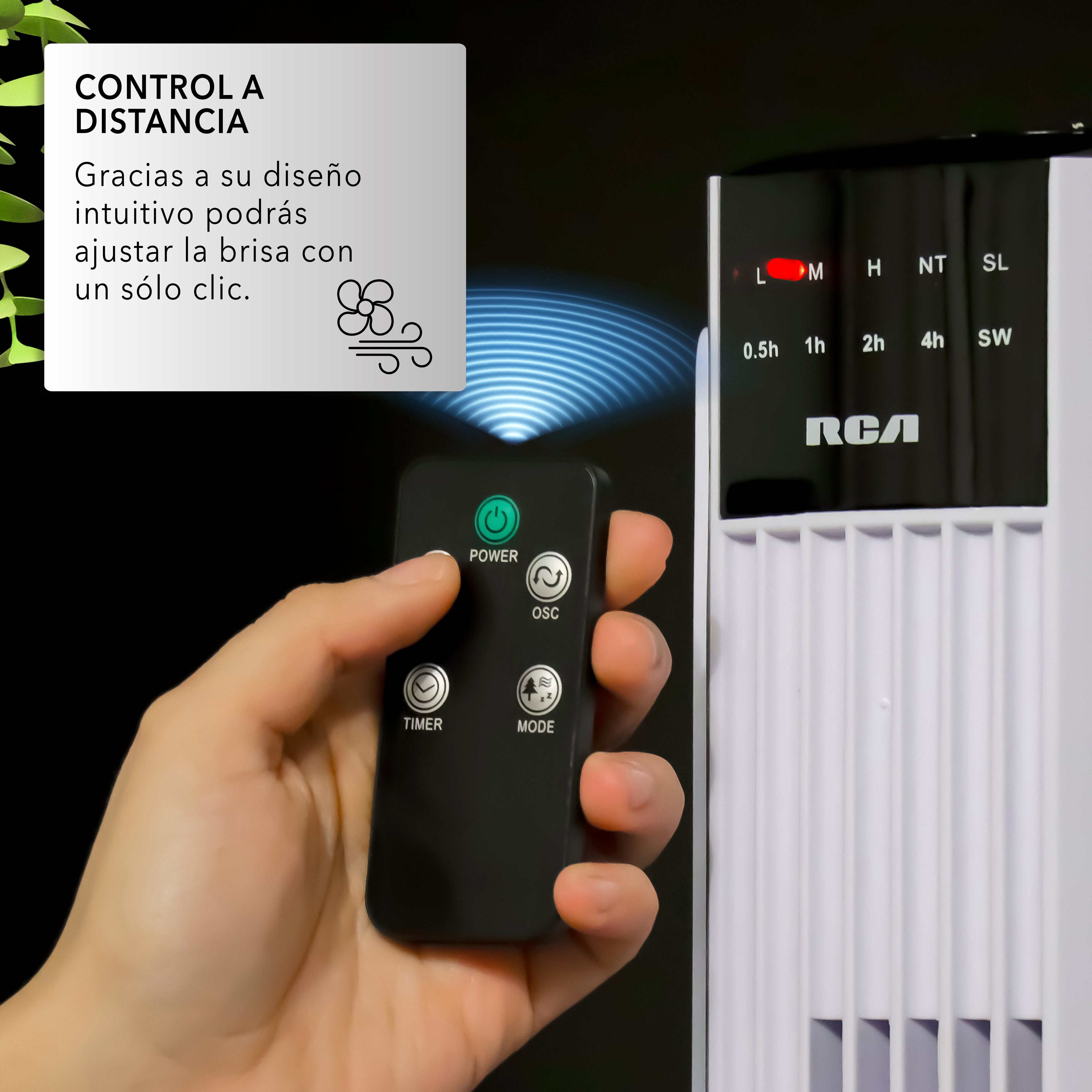 Ventilador de Torre con Control Remoto RC-VT2