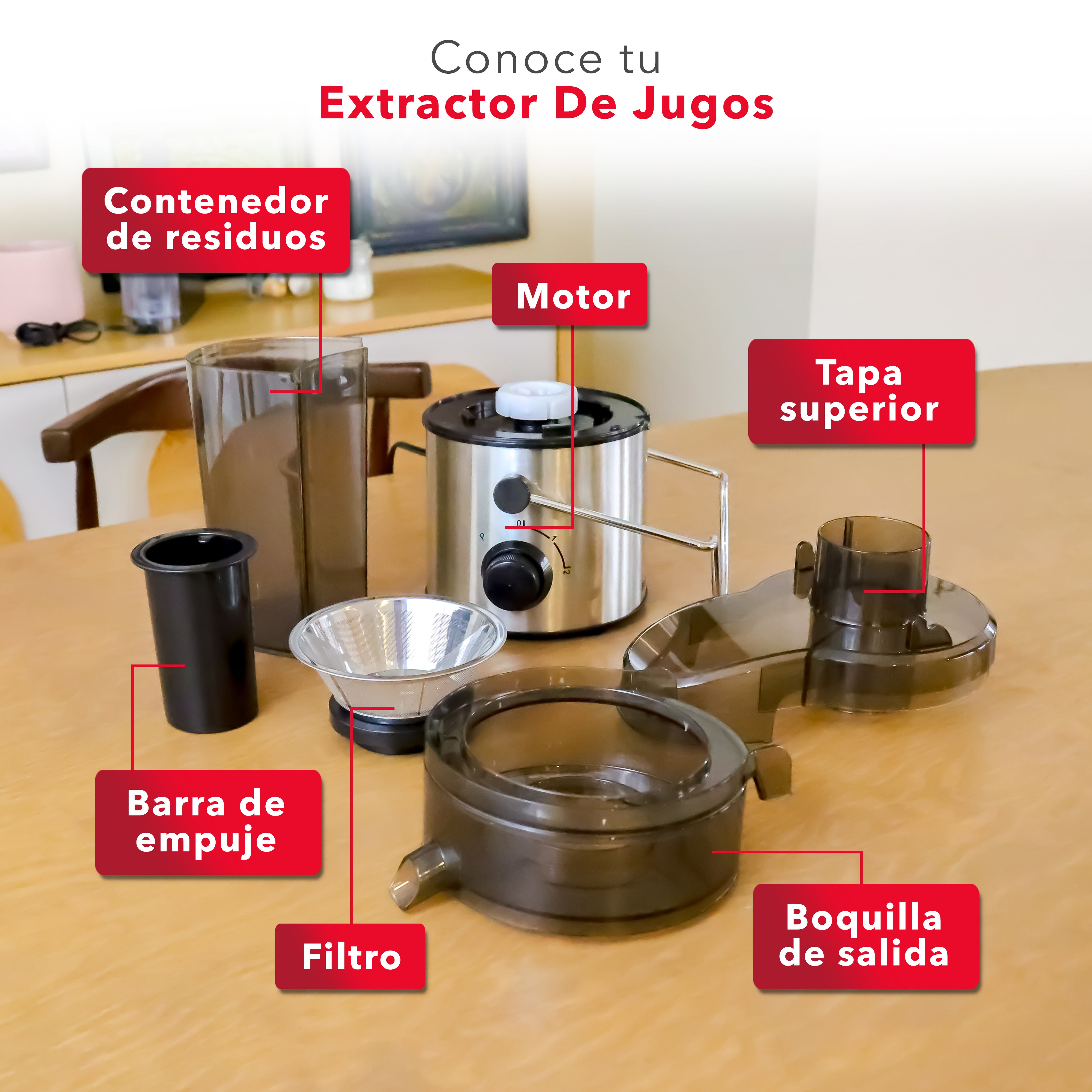 Extractor de Jugos con Dos Velocidades RC-XT1