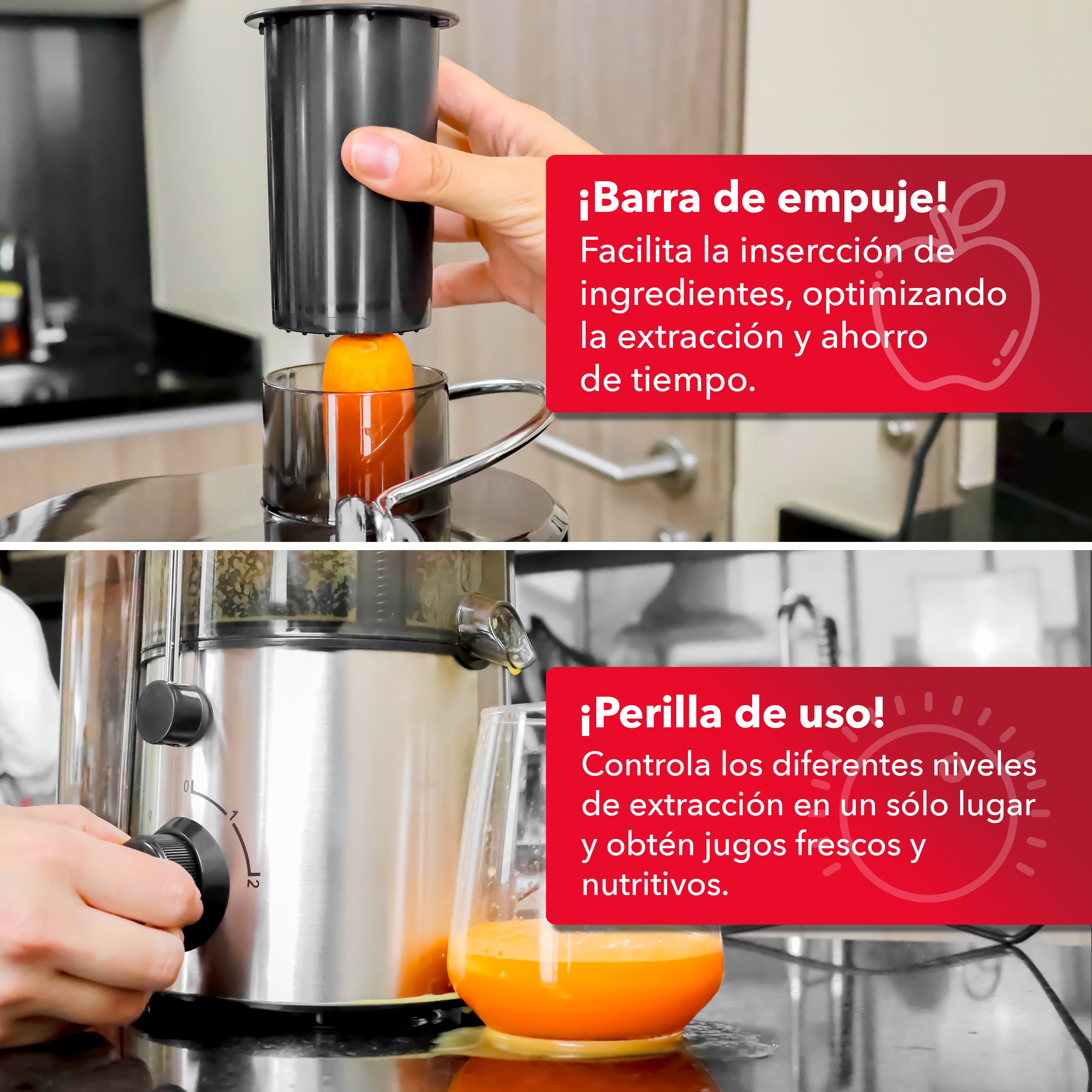 Extractor de Jugos con Dos Velocidades RC-XT1