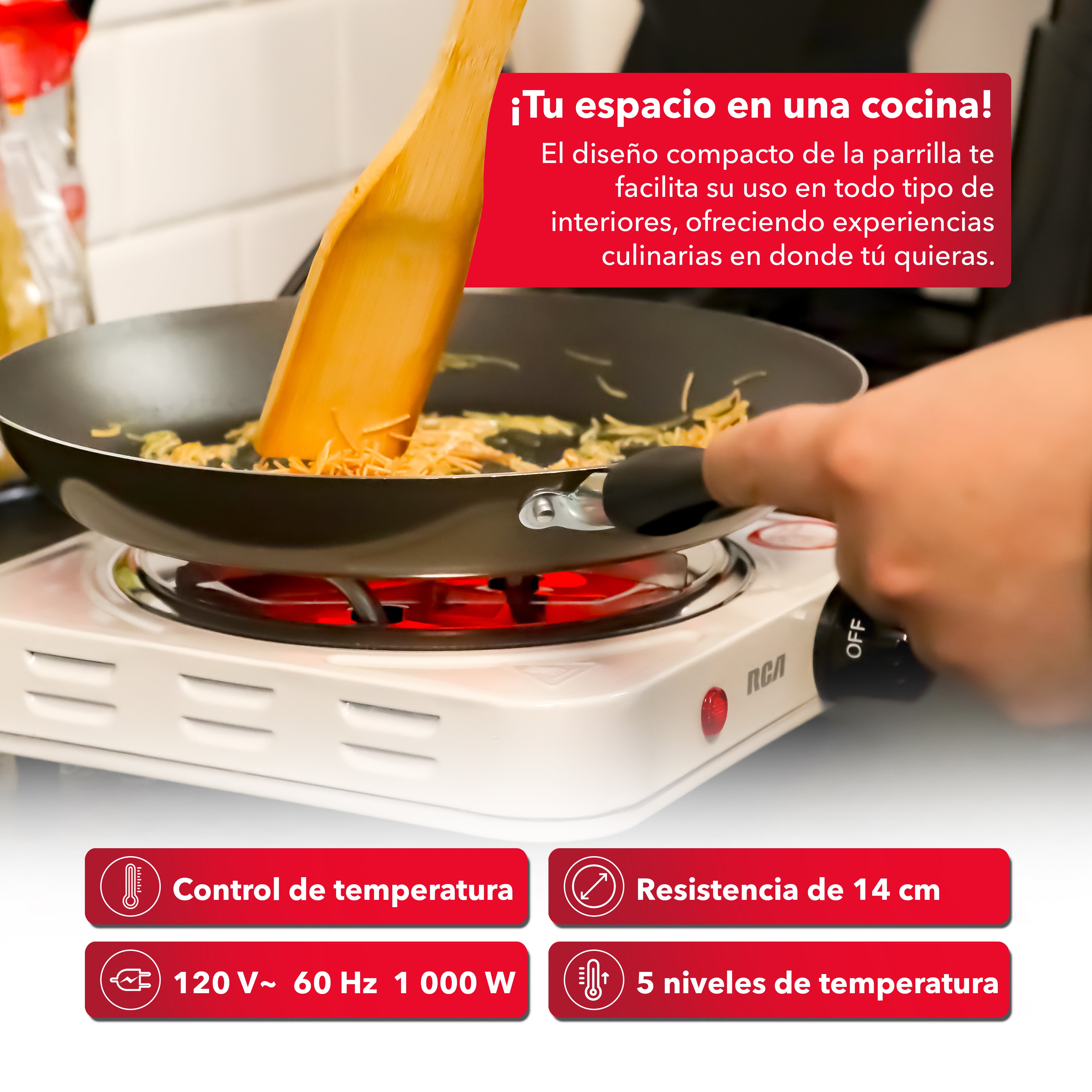 Parrilla Eléctrica de Espiral RC1000A