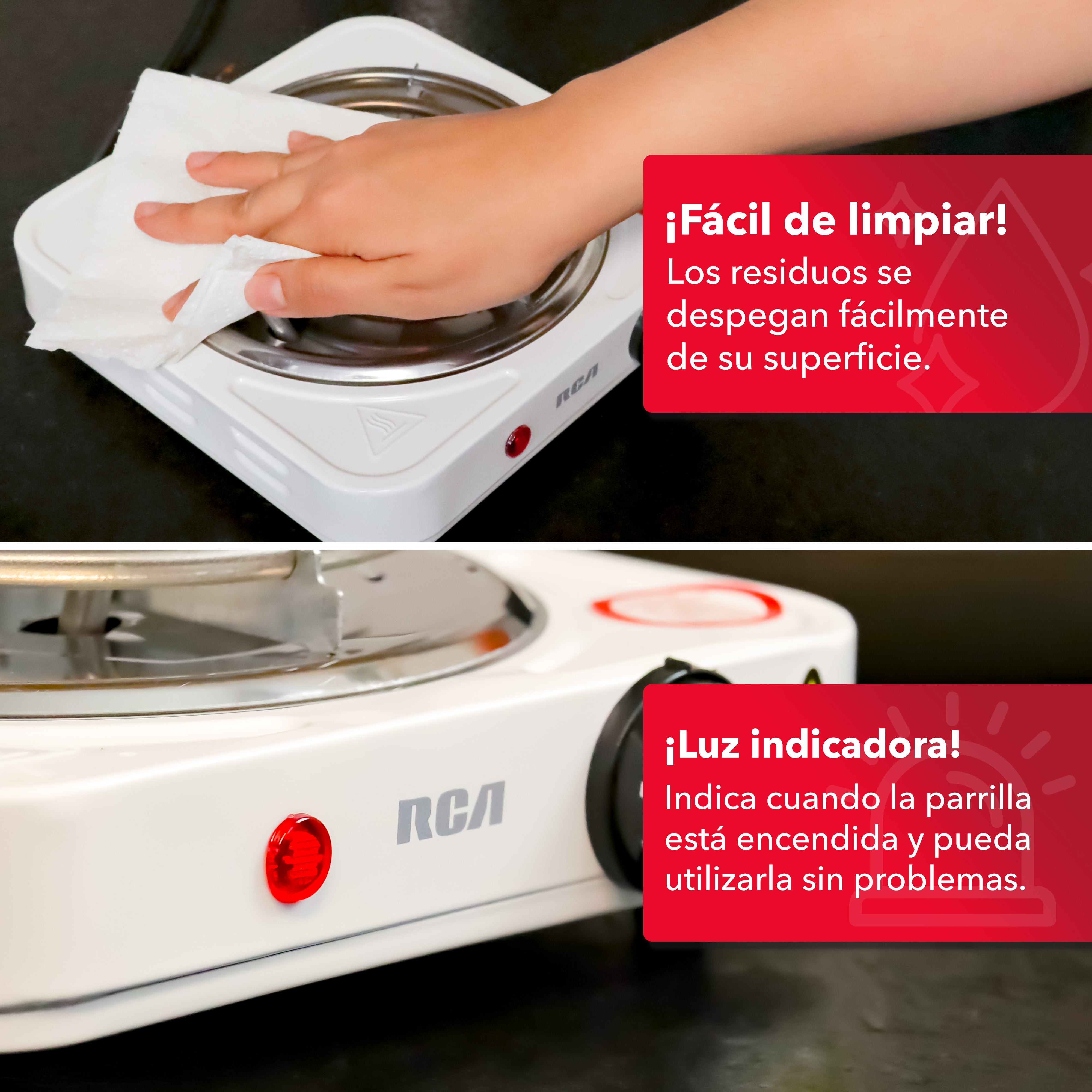 Parrilla Eléctrica de Espiral RC1000A