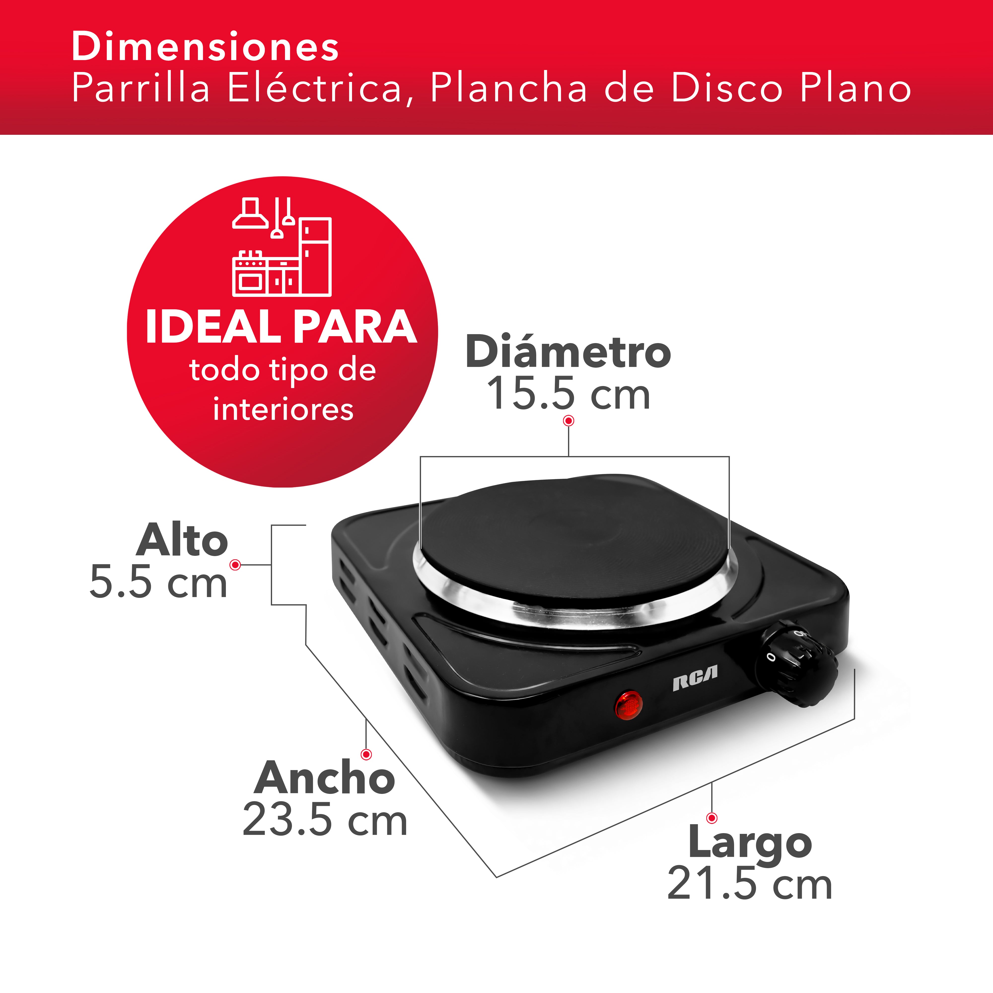 Parrilla Eléctrica RC1000N