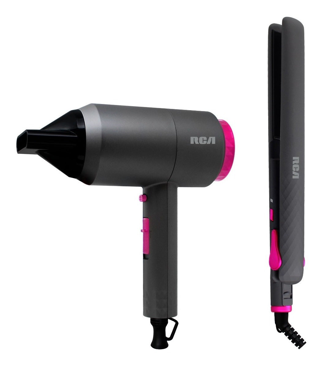 Plancha Y Secadora De Cabello Combo Plancha Alaciadora RC-HS1 Y