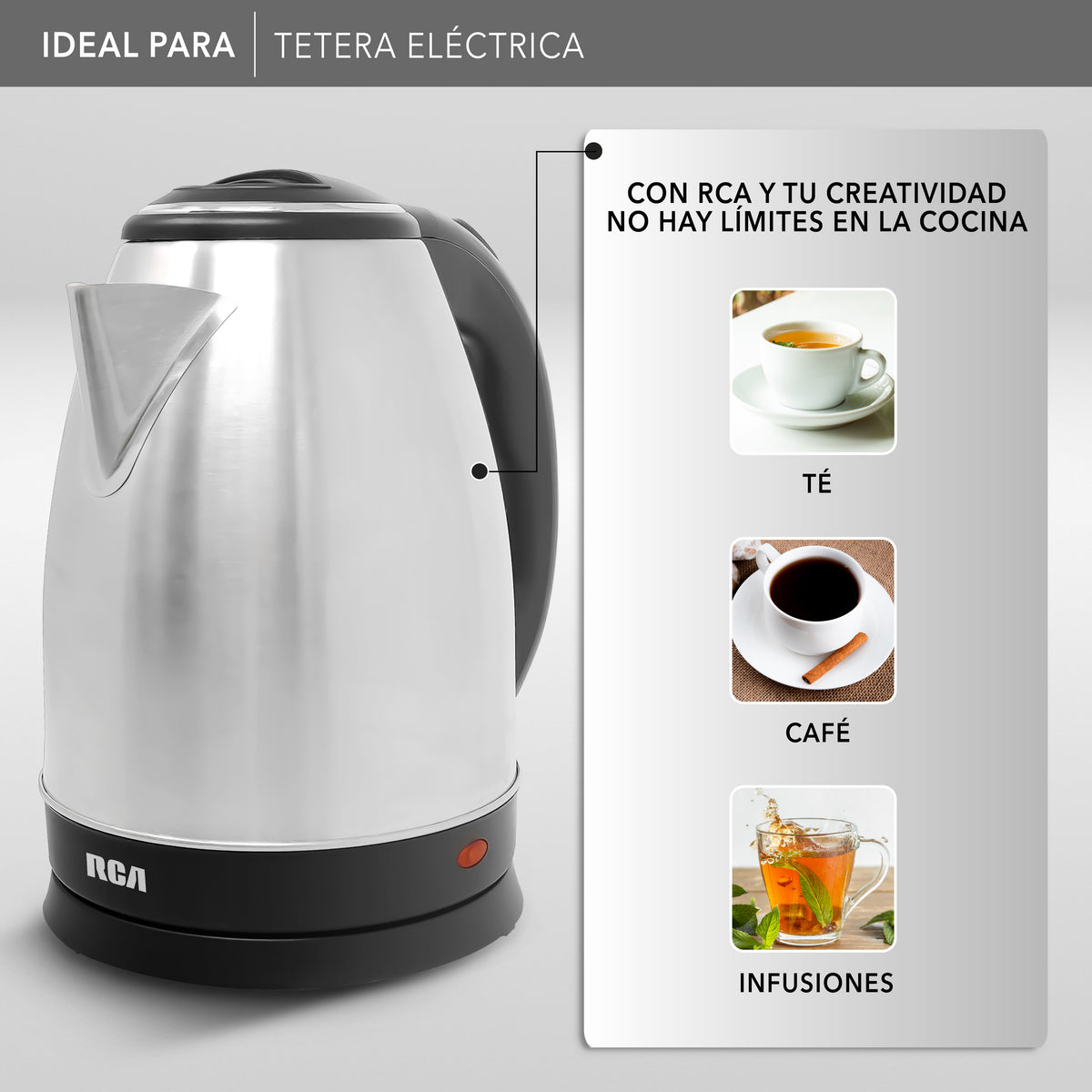 Tetera Eléctrica RC-180GB01