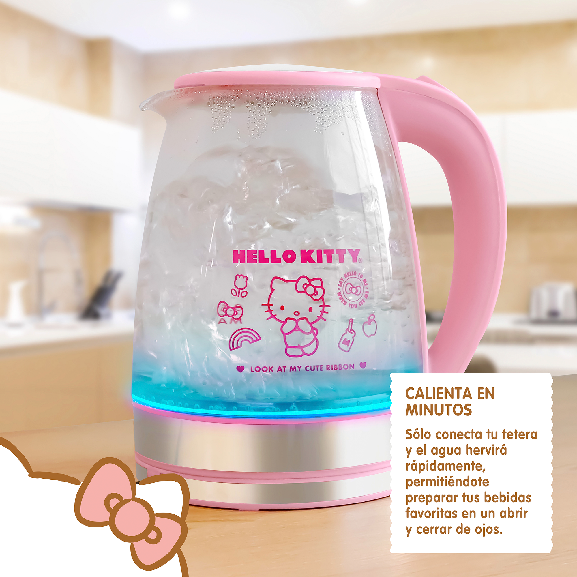 Tetera de Vidrio Hello Kitty HK-328