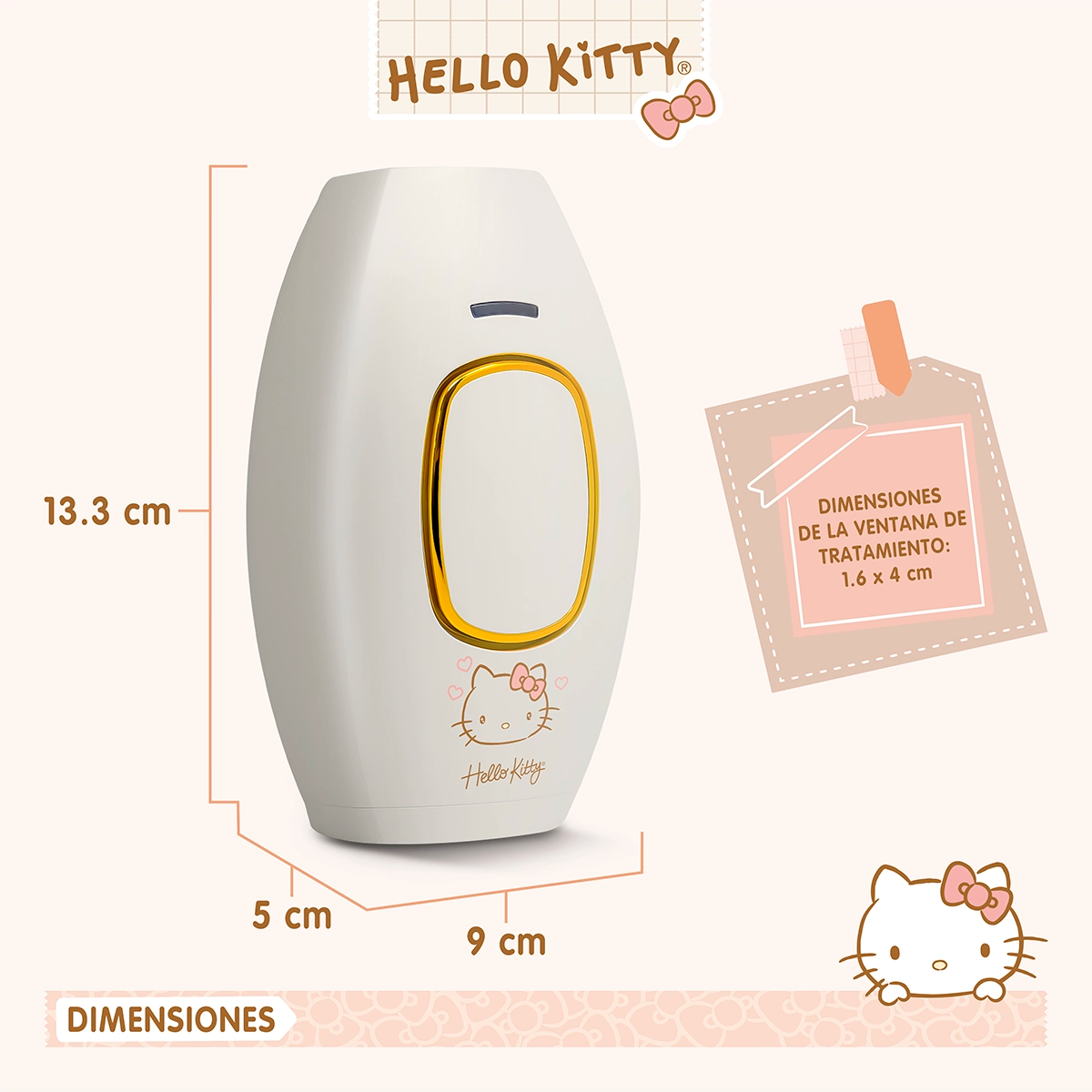Depiladora De Luz Pulsada Hello Kitty