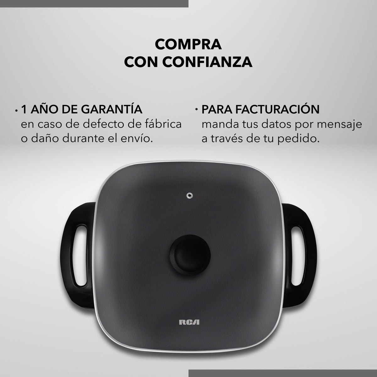 Sartén Eléctrico con Temperatura Ajustable RC-3030C