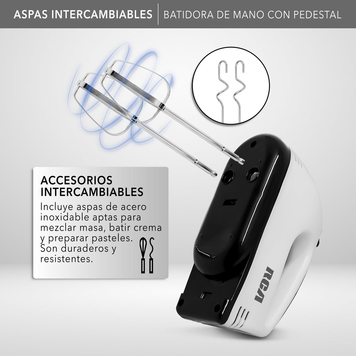 Batidora de Mano con Pedestal RC-67SS