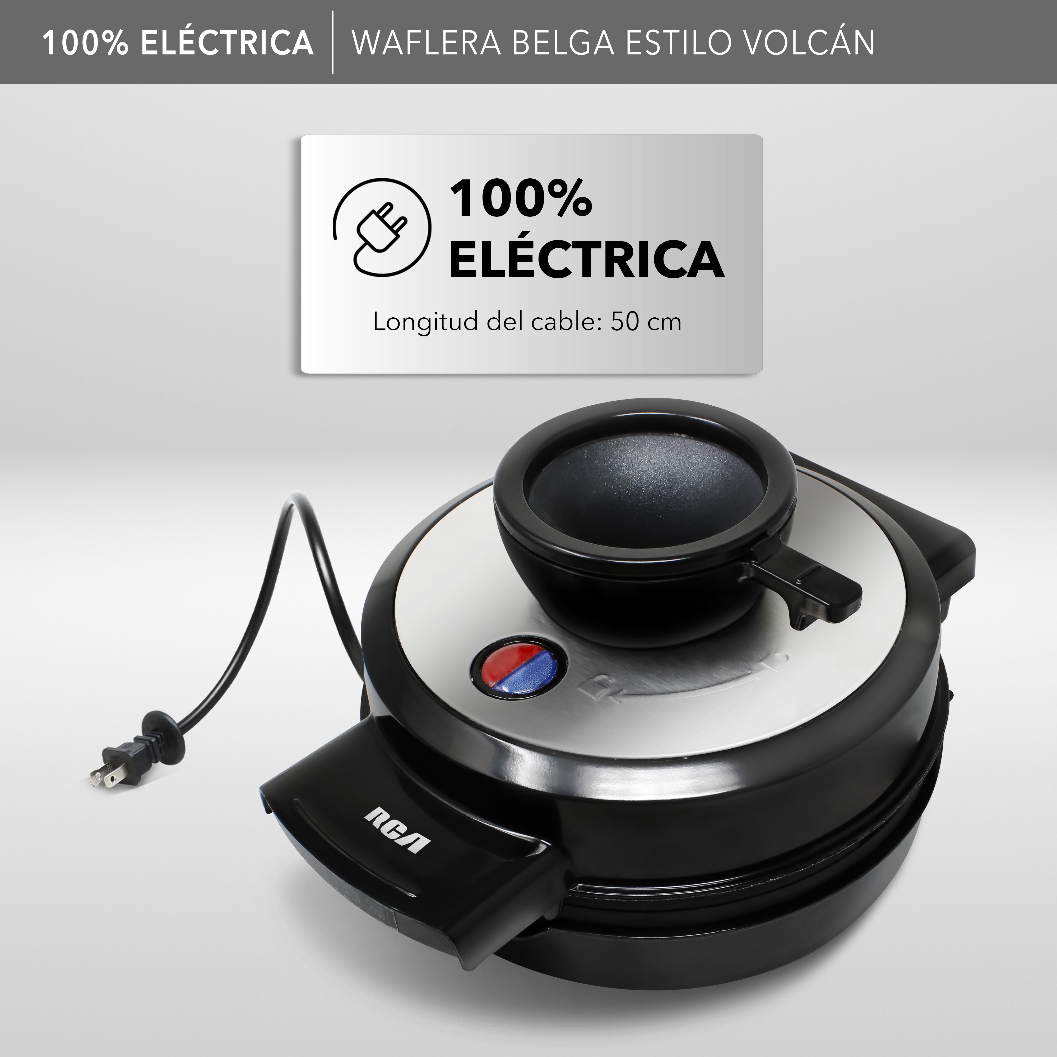 Waflera Belga Eléctrica Estilo Volcán RC-92