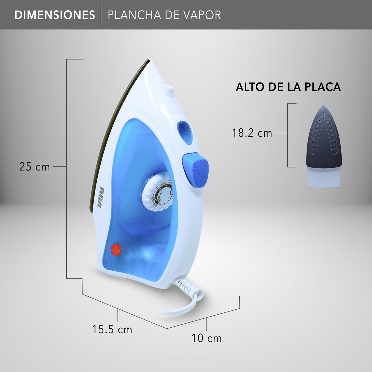 Plancha de Vapor