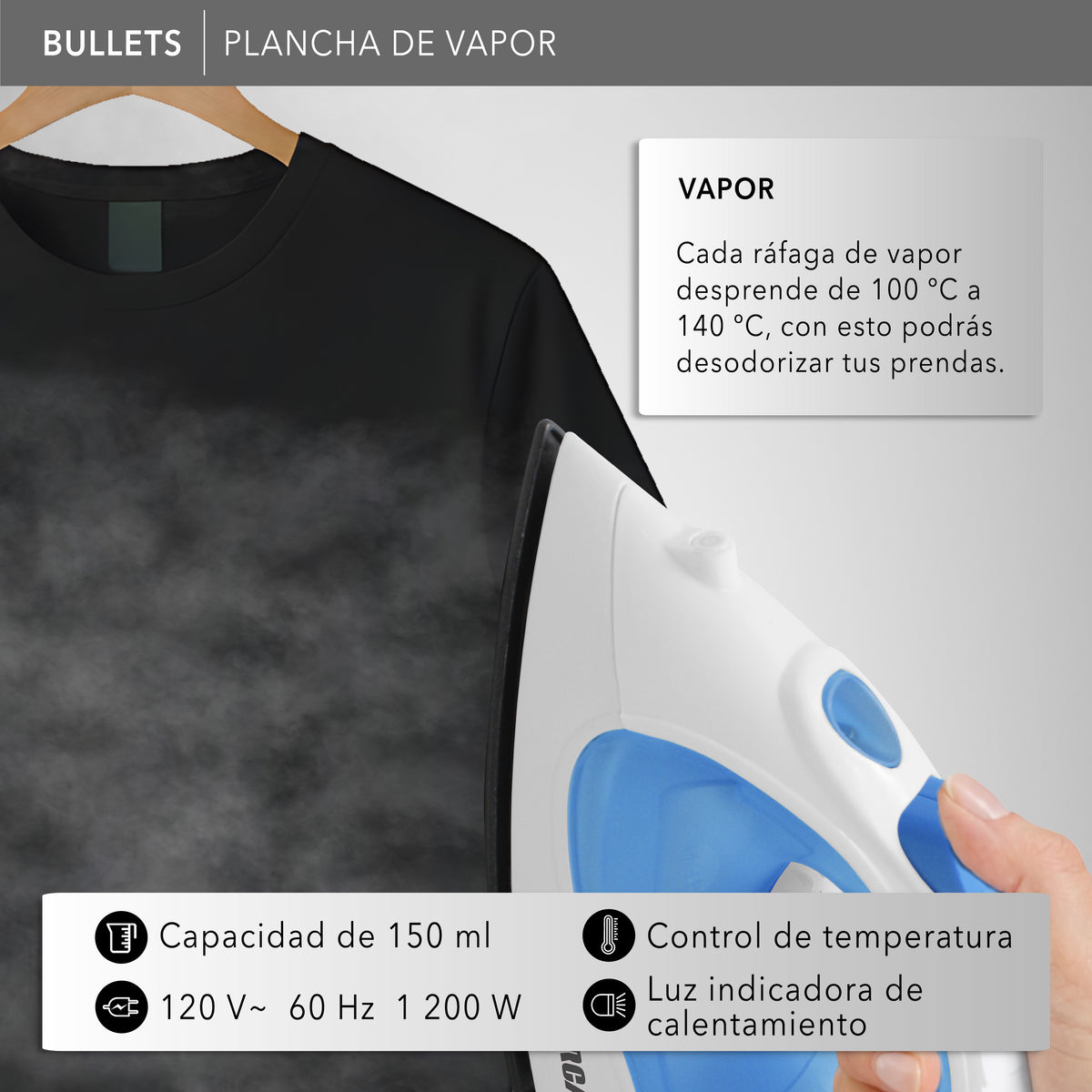 Plancha de Vapor
