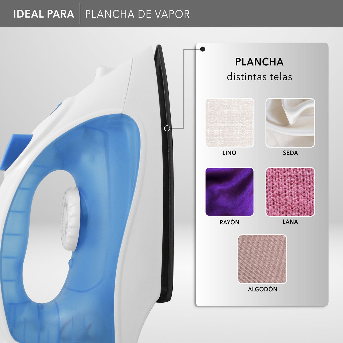 Plancha de Vapor