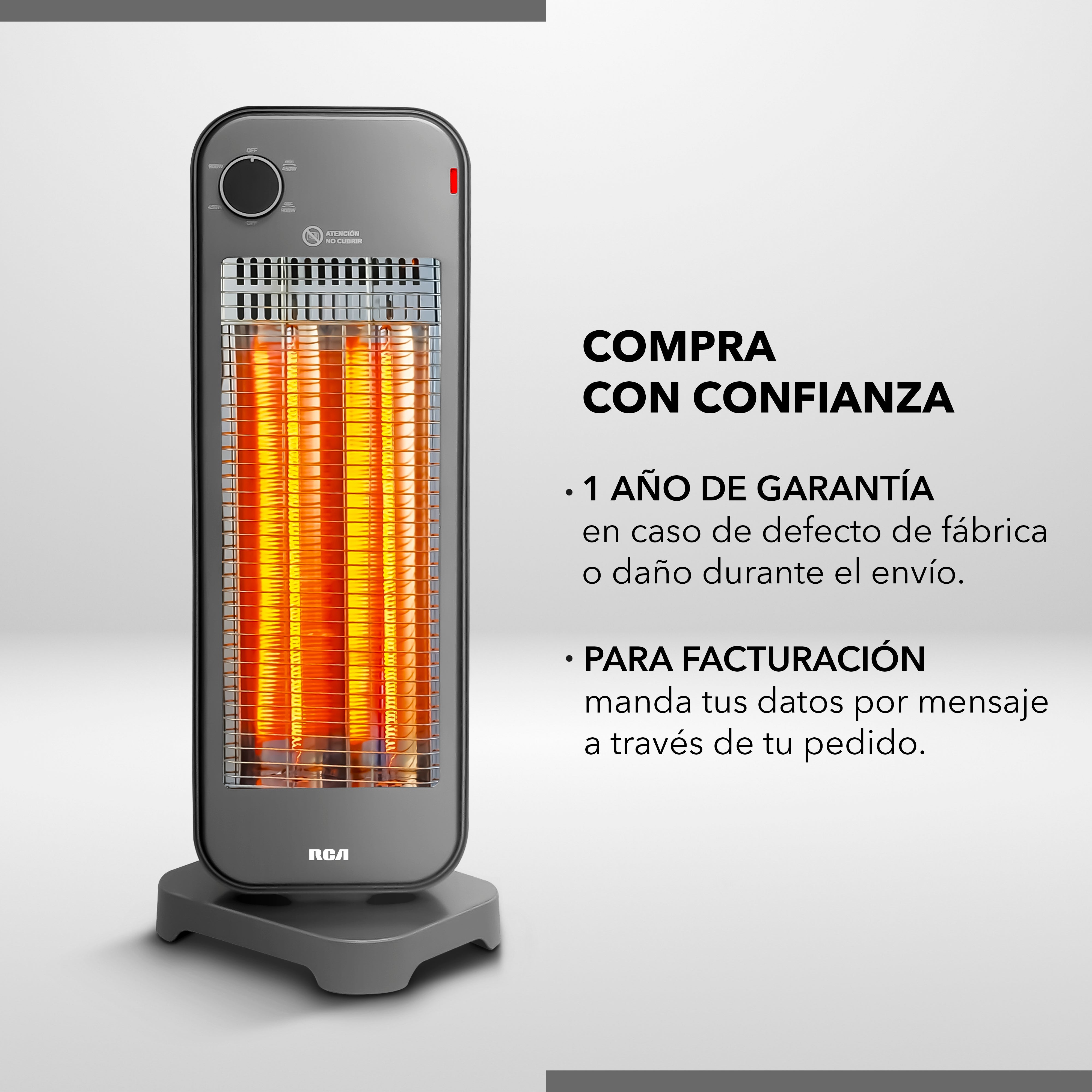 Calefactor de Fibra de Carbono RC-H3C