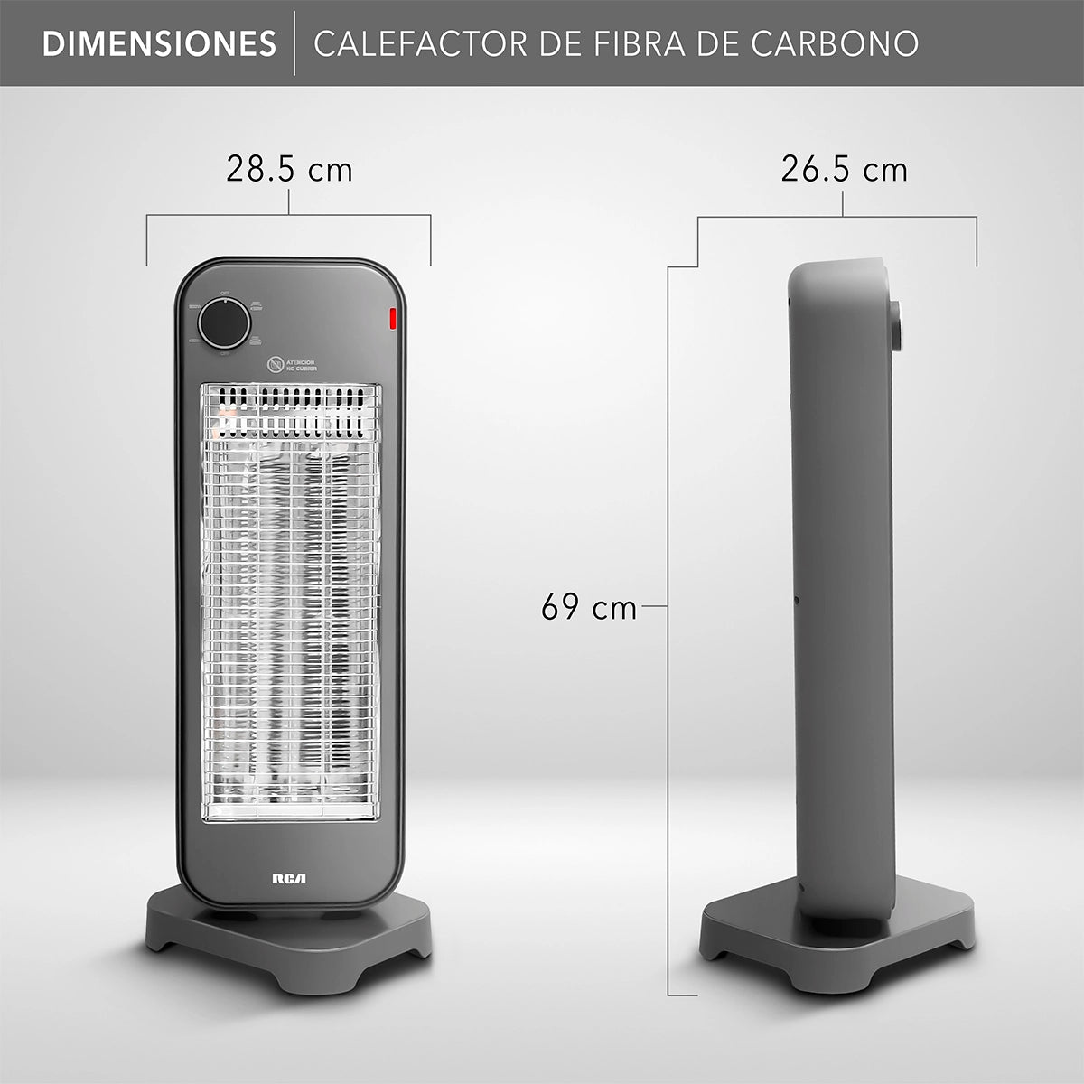 Calefactor de Fibra de Carbono RC-H3C