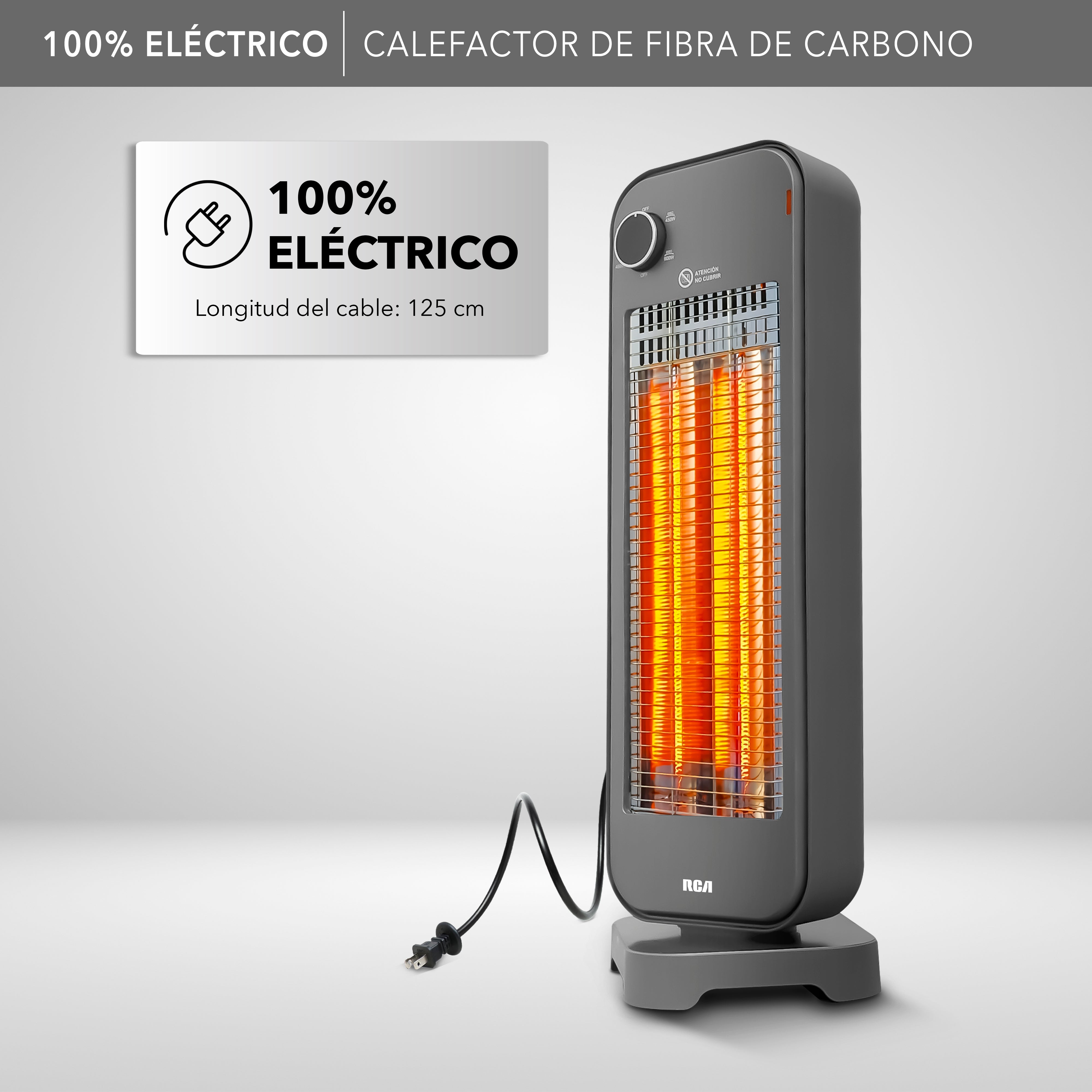 Calefactor de Fibra de Carbono RC-H3C