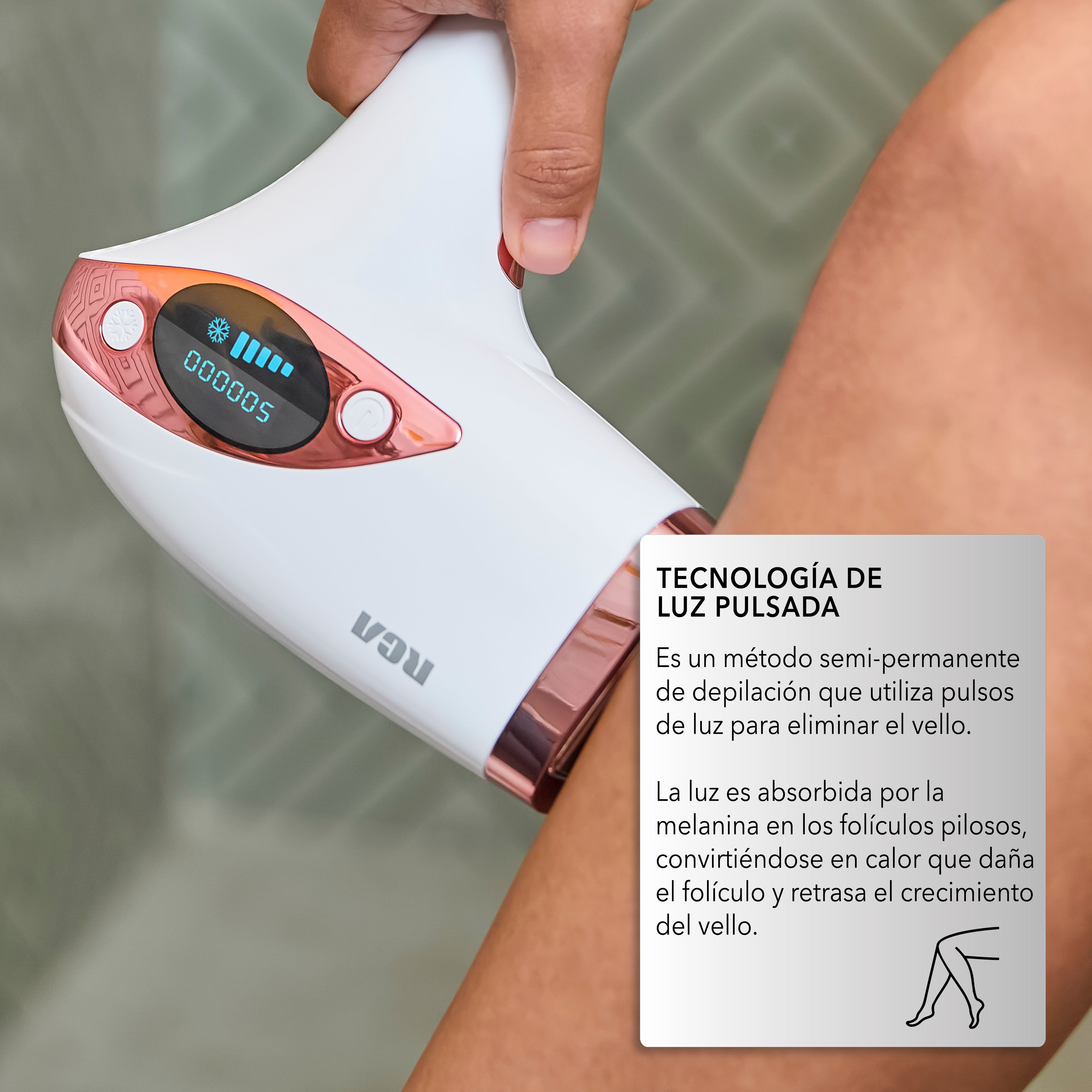 Depiladora de Luz Pulsada con Función de Enfriamiento RC-IPL5