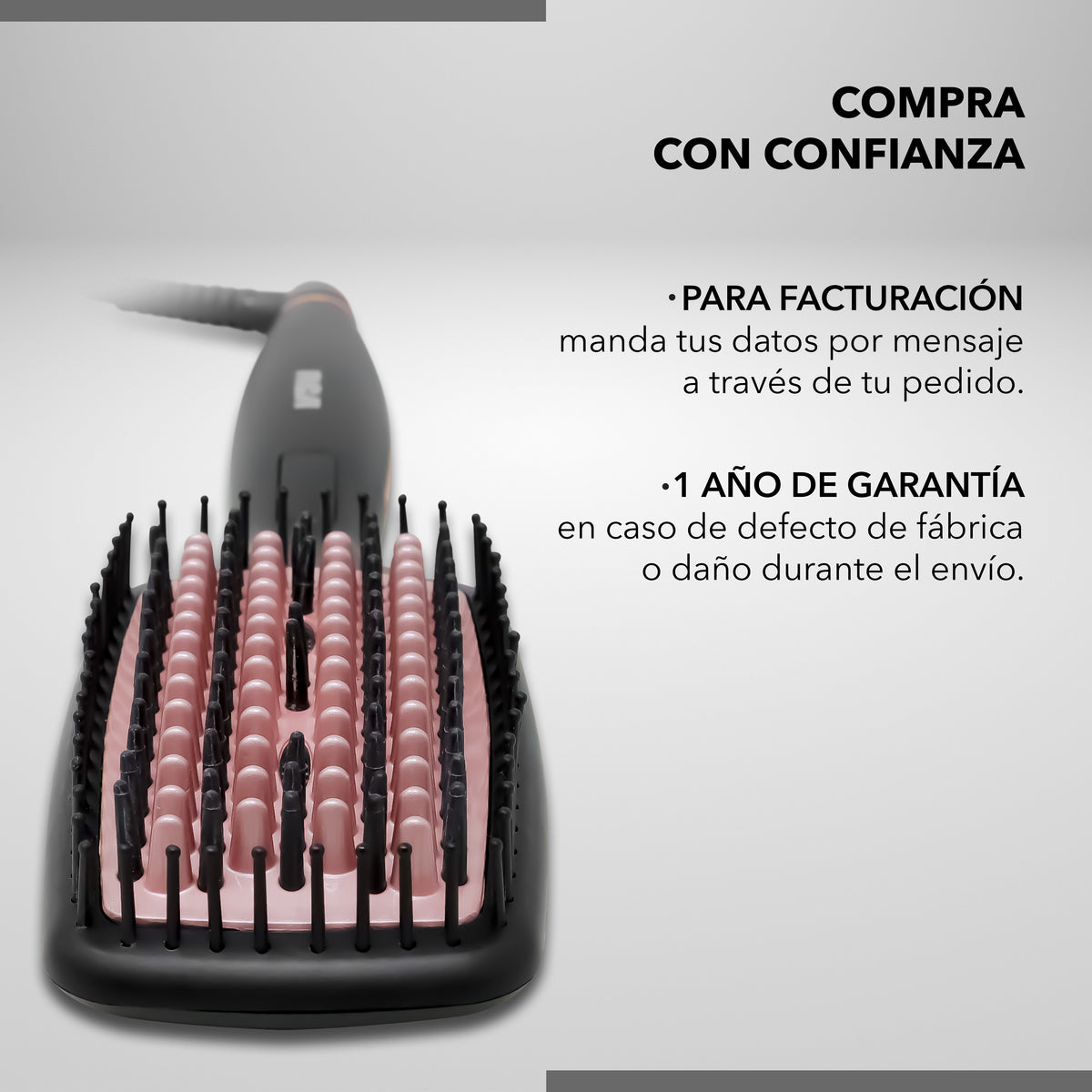 Rca Cepillo Alaciador Rc-p13n Cerámica 6 Niveles Color Negro