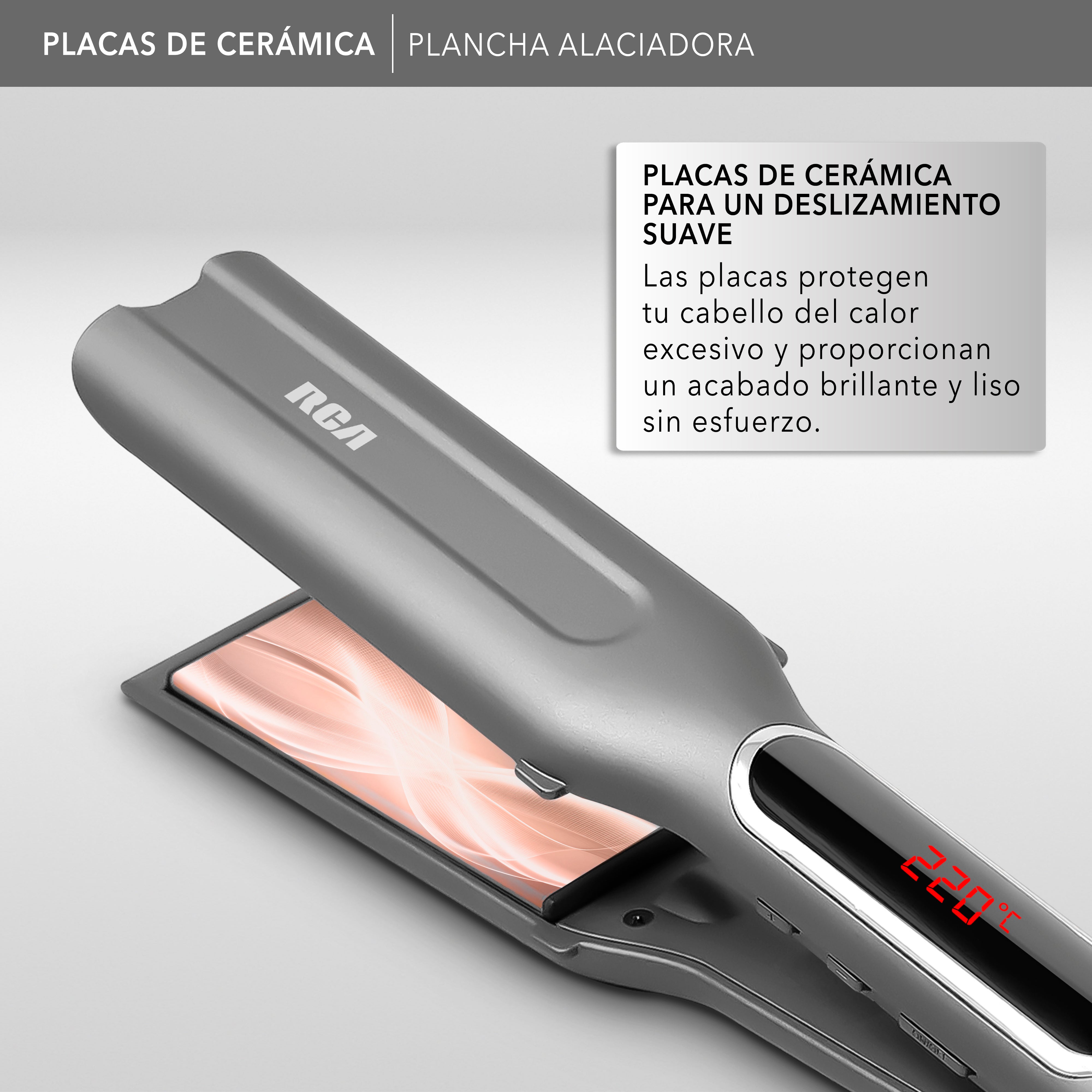 Plancha Alaciadora con Tecnología Iónica RC-P51