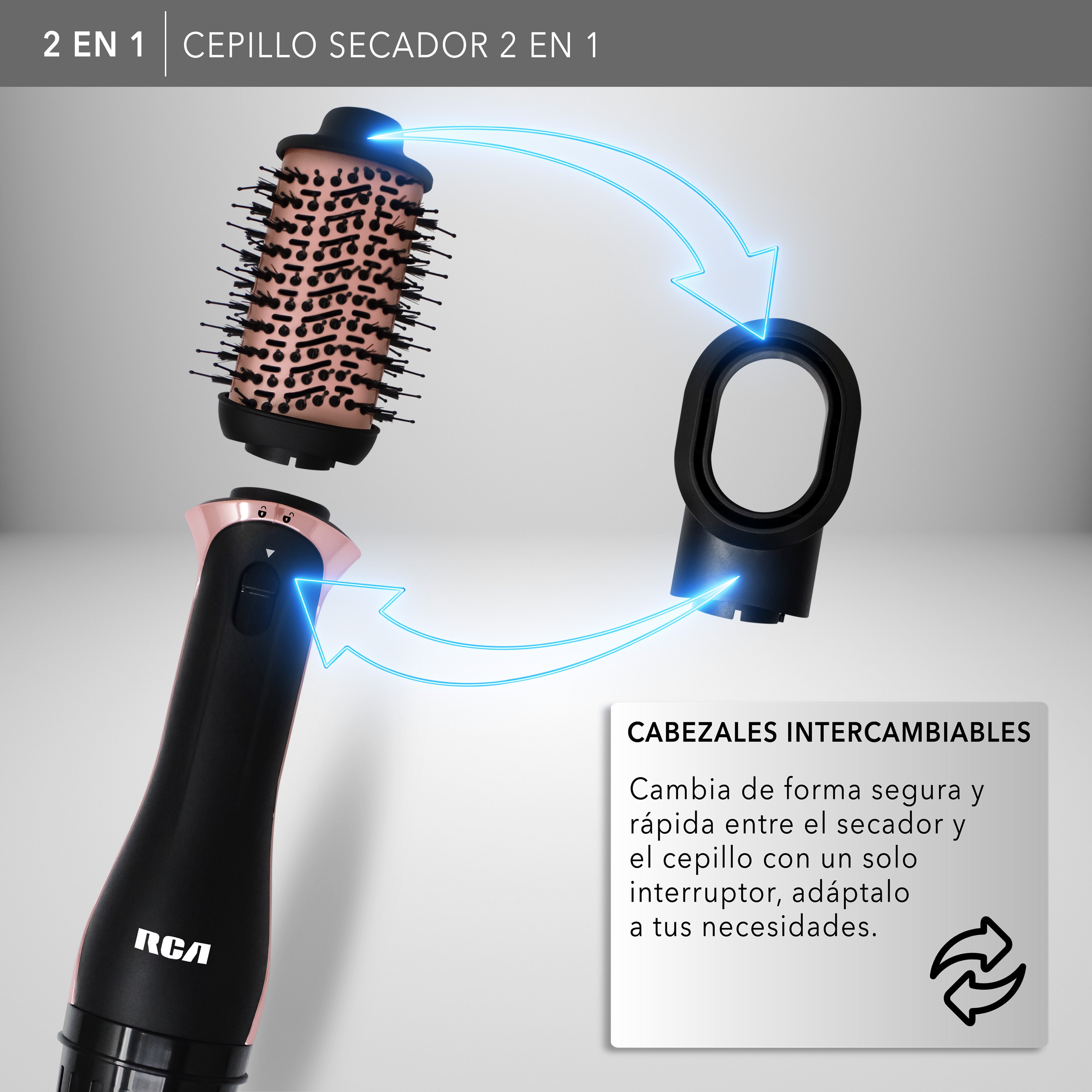 Cepillo Secador 2 en 1 RC-P52