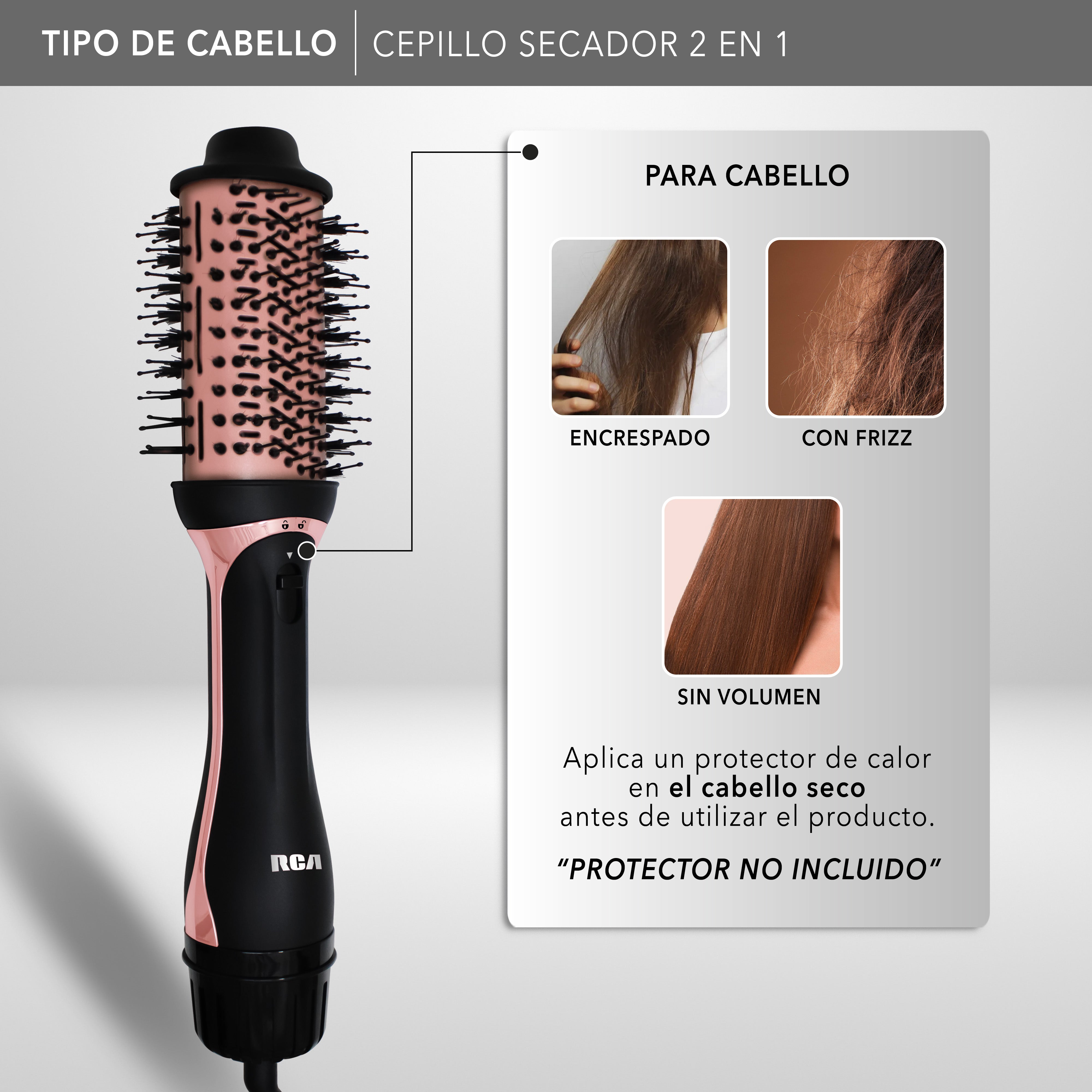 Cepillo Secador 2 en 1 RC-P52