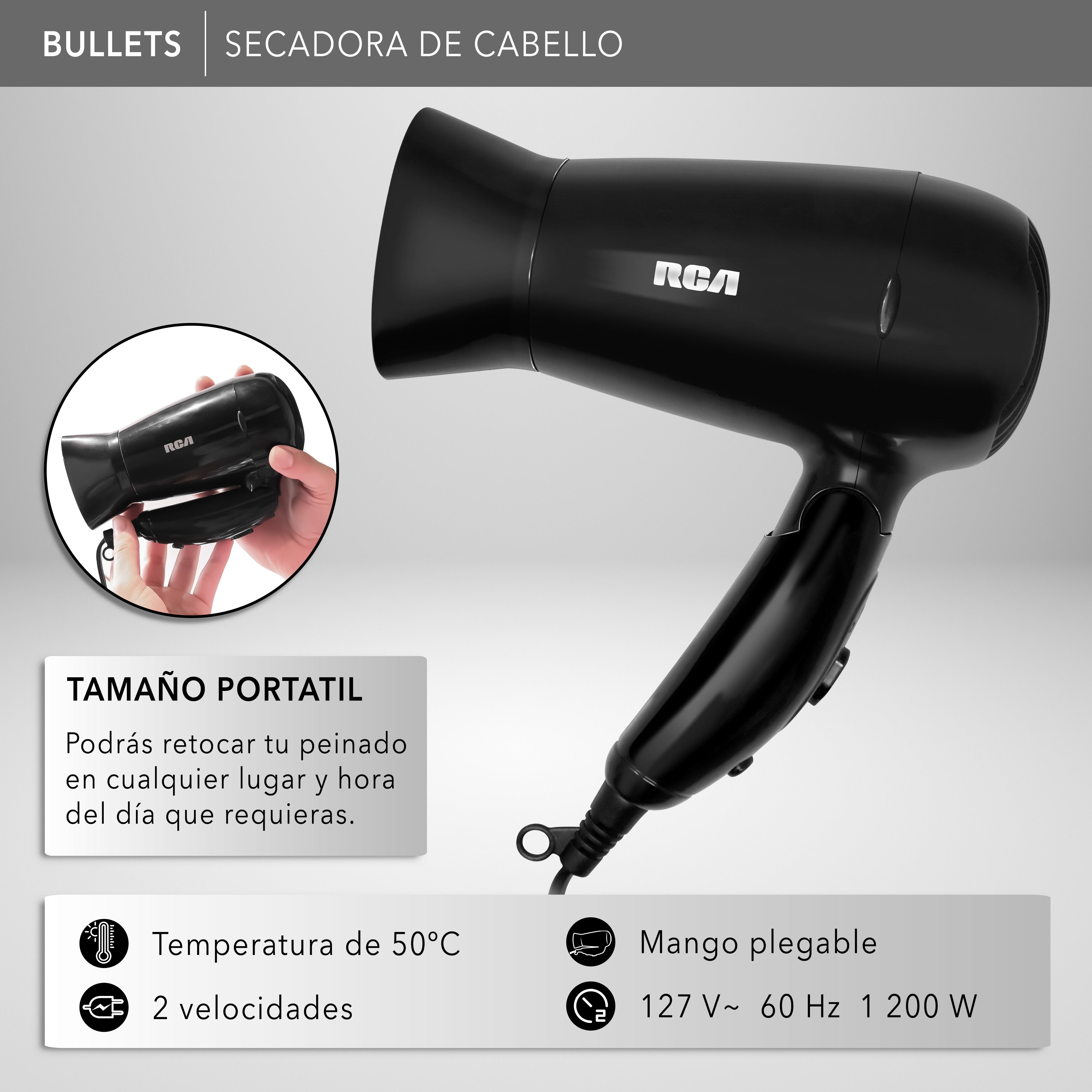 Secadora de Cabello RC-P8