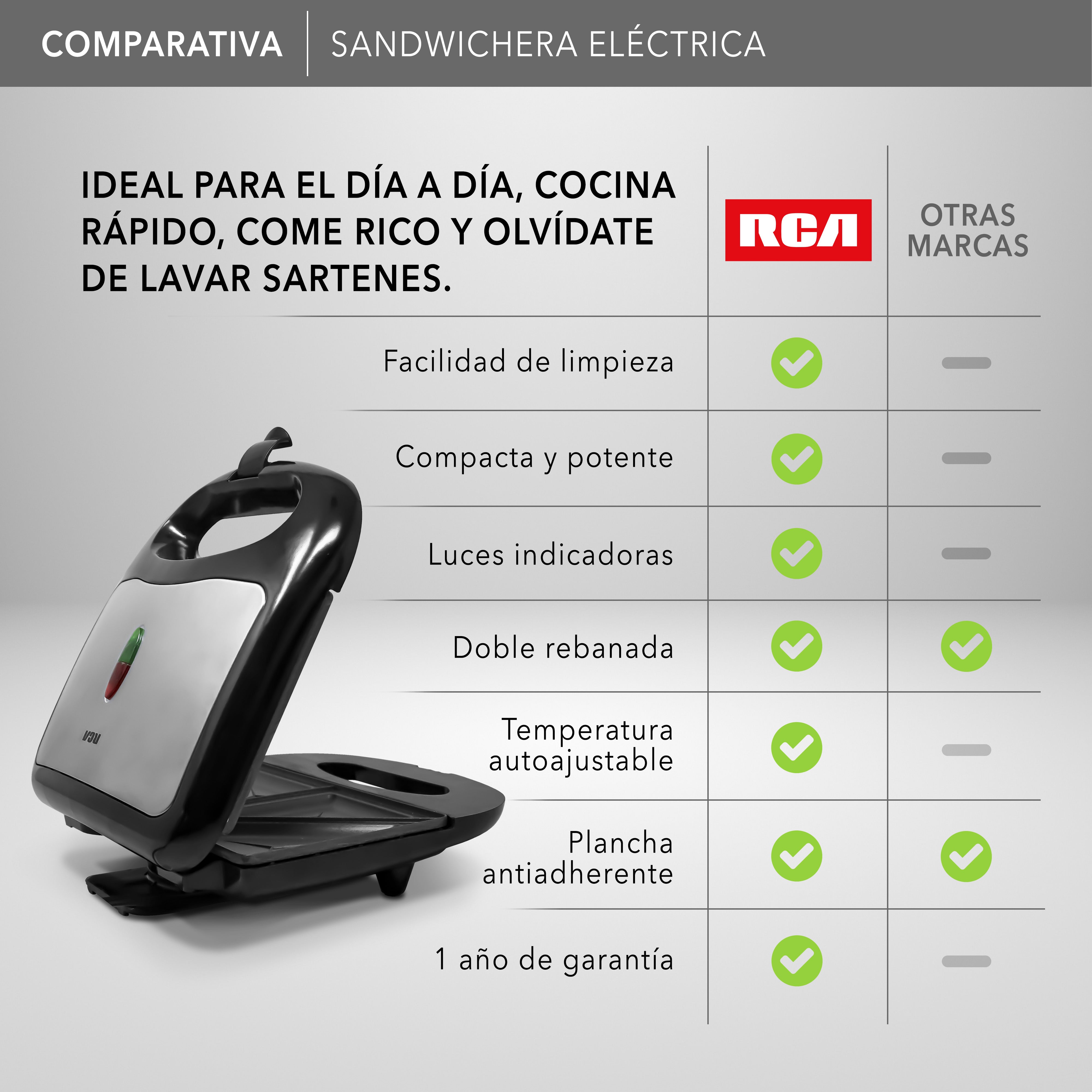 RCA Sandwichera Eléctrica RC-SW1