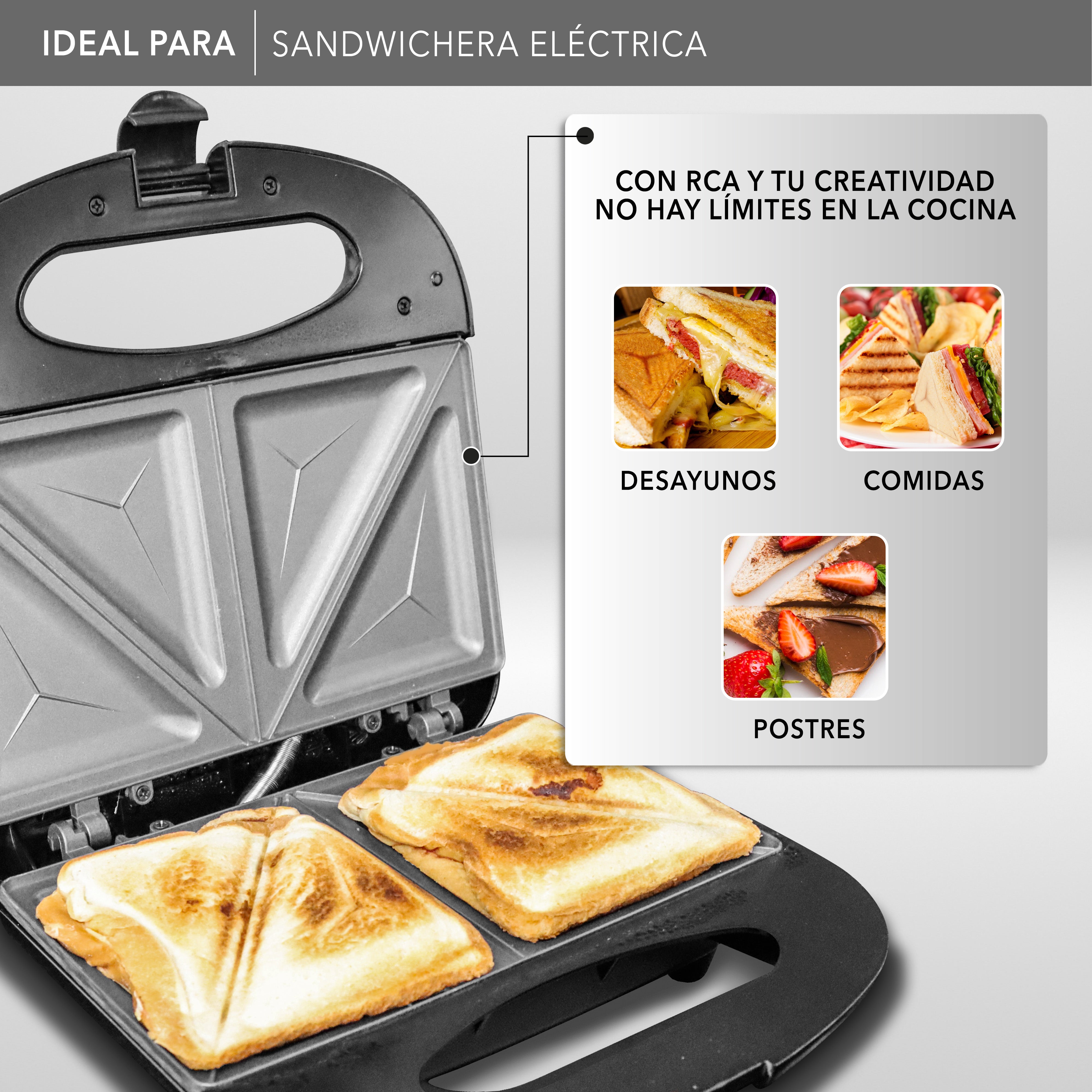 RCA Sandwichera Eléctrica RC-SW1