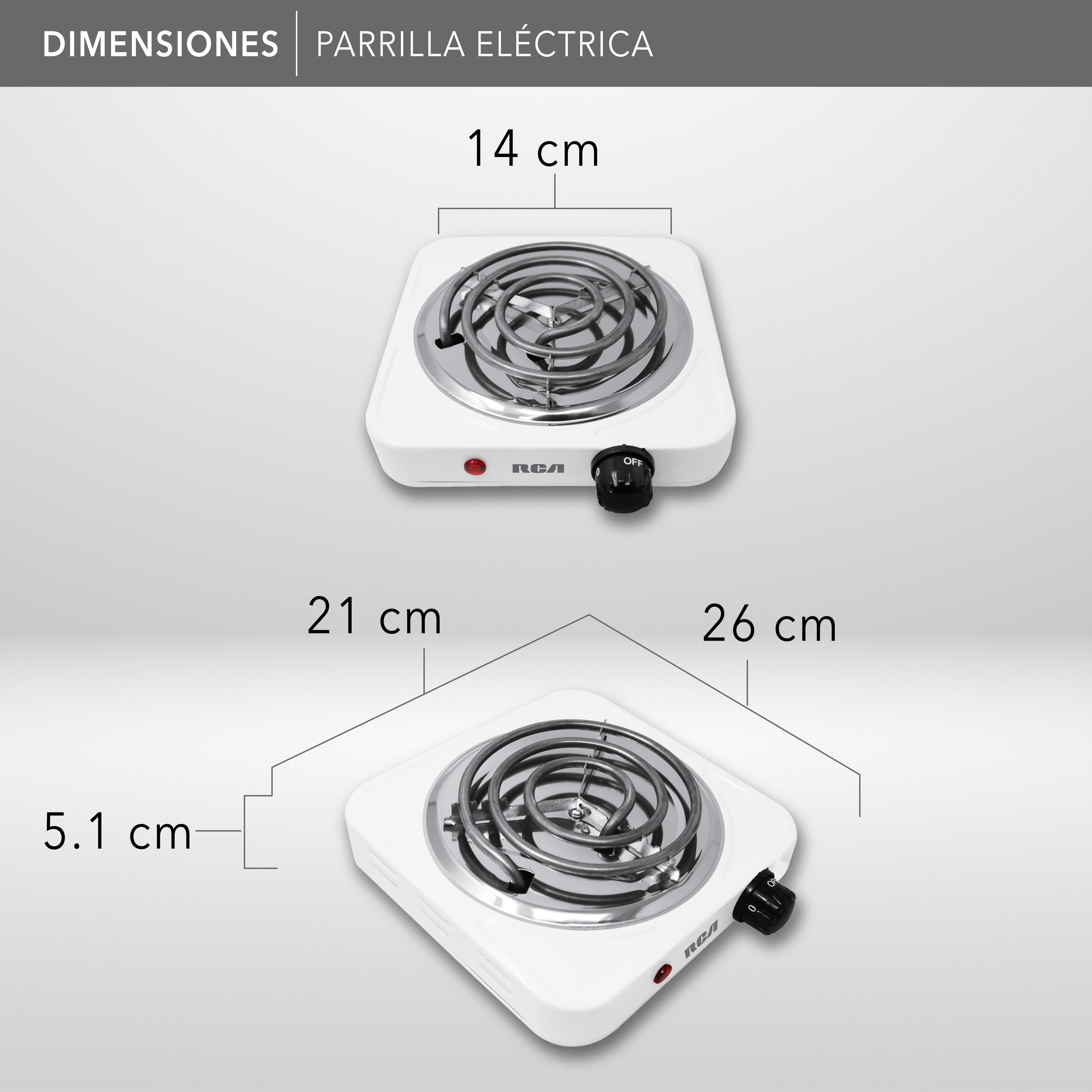 Parrilla Eléctrica de Espiral RC1000A