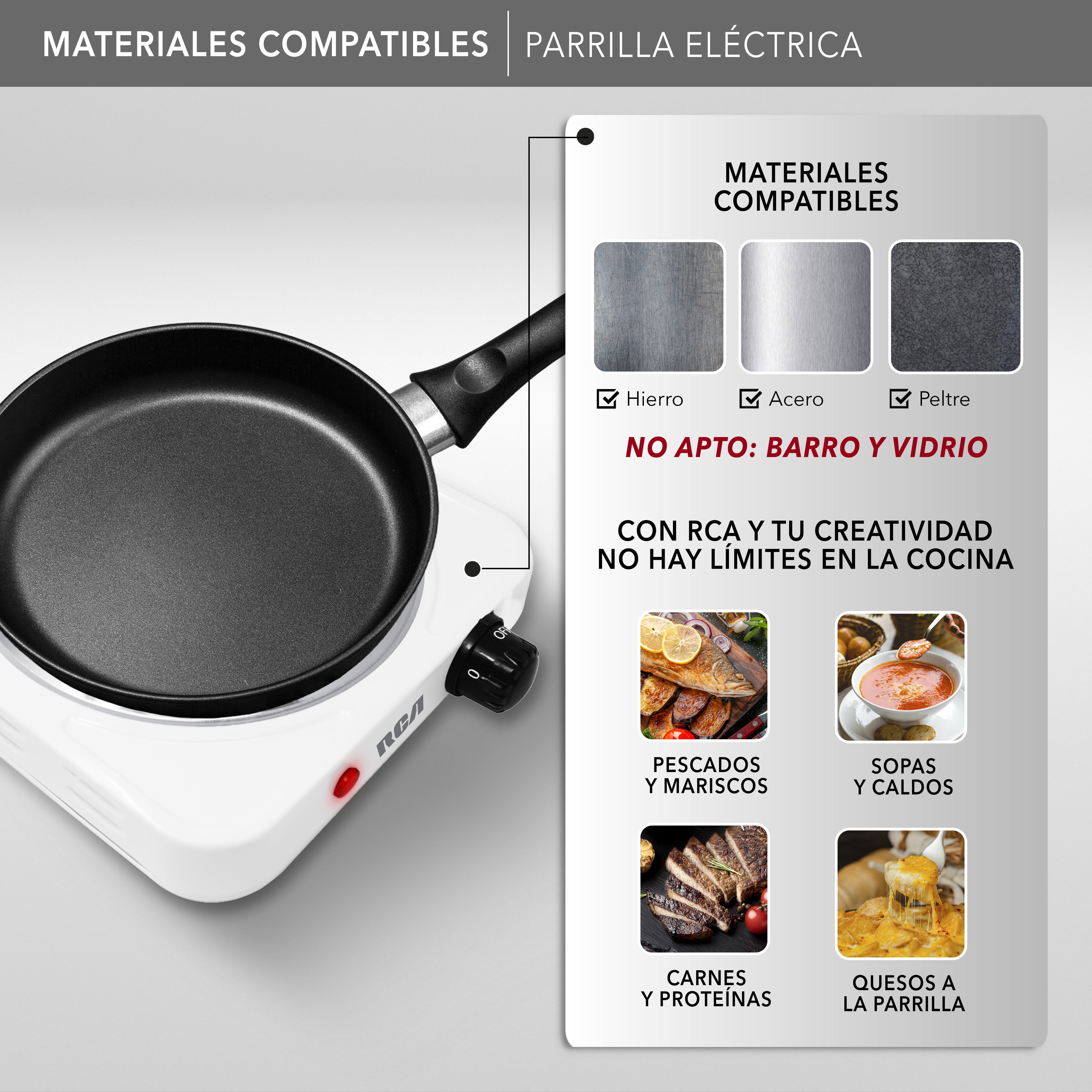 Parrilla Eléctrica de Espiral RC1000A