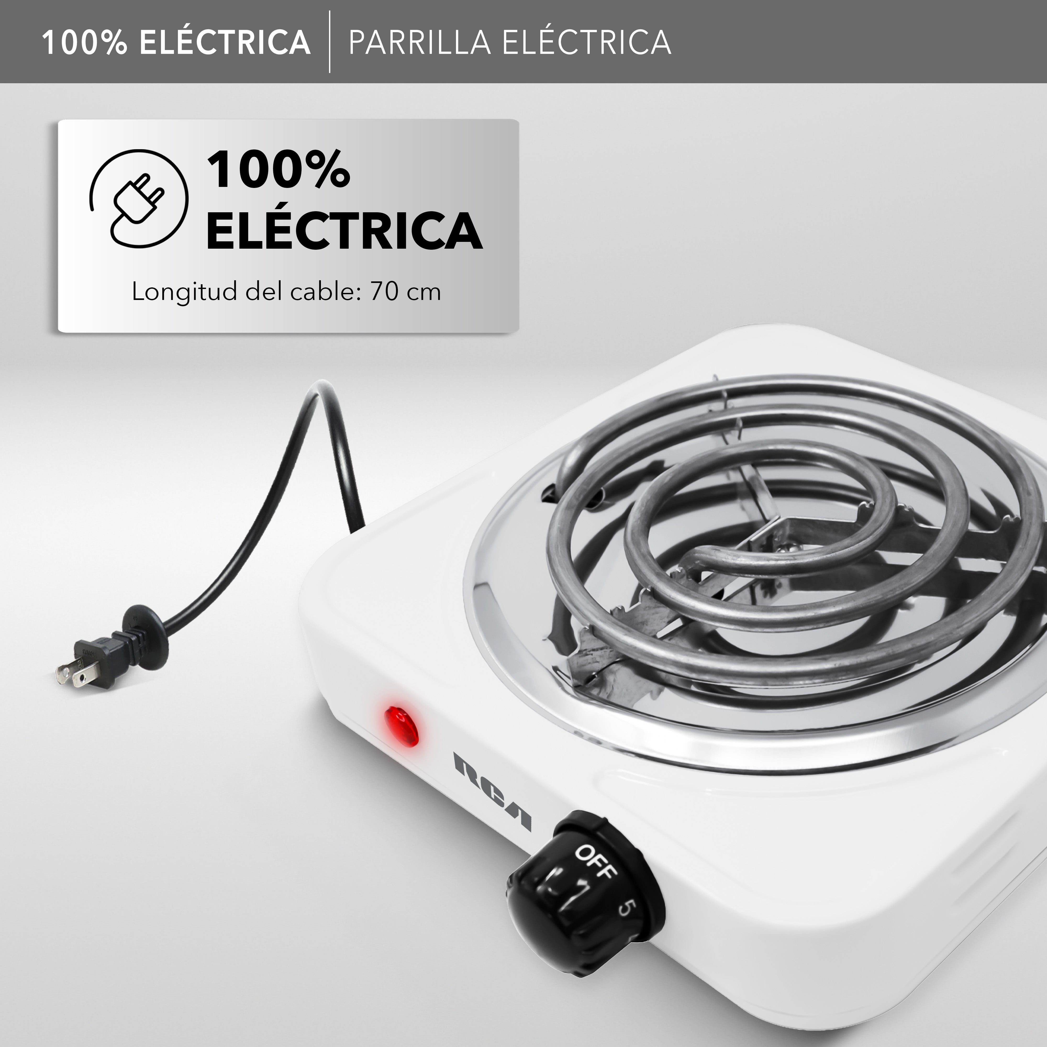 Parrilla Eléctrica de Espiral RC1000A