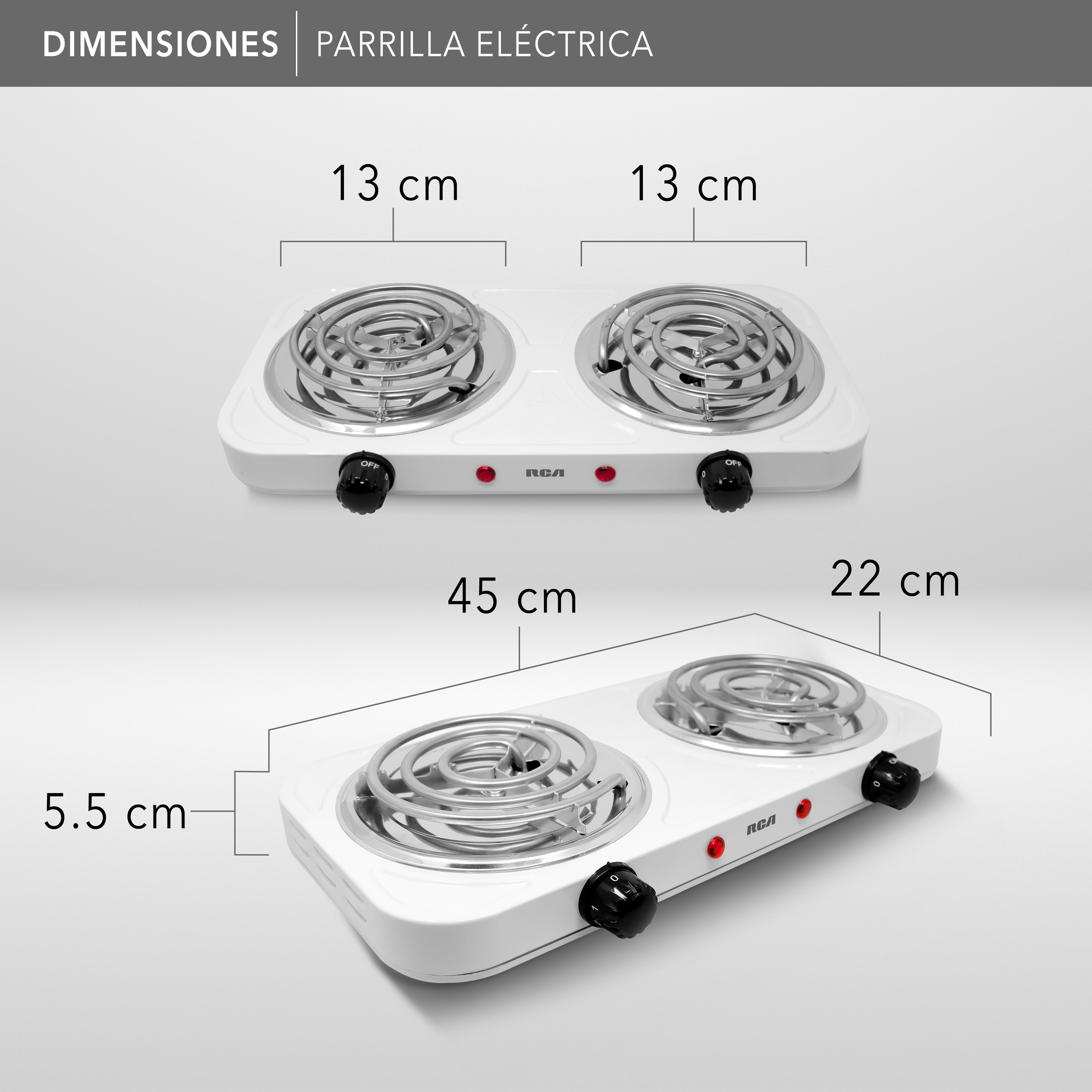 Parrilla Eléctrica de Espiral RC2000A