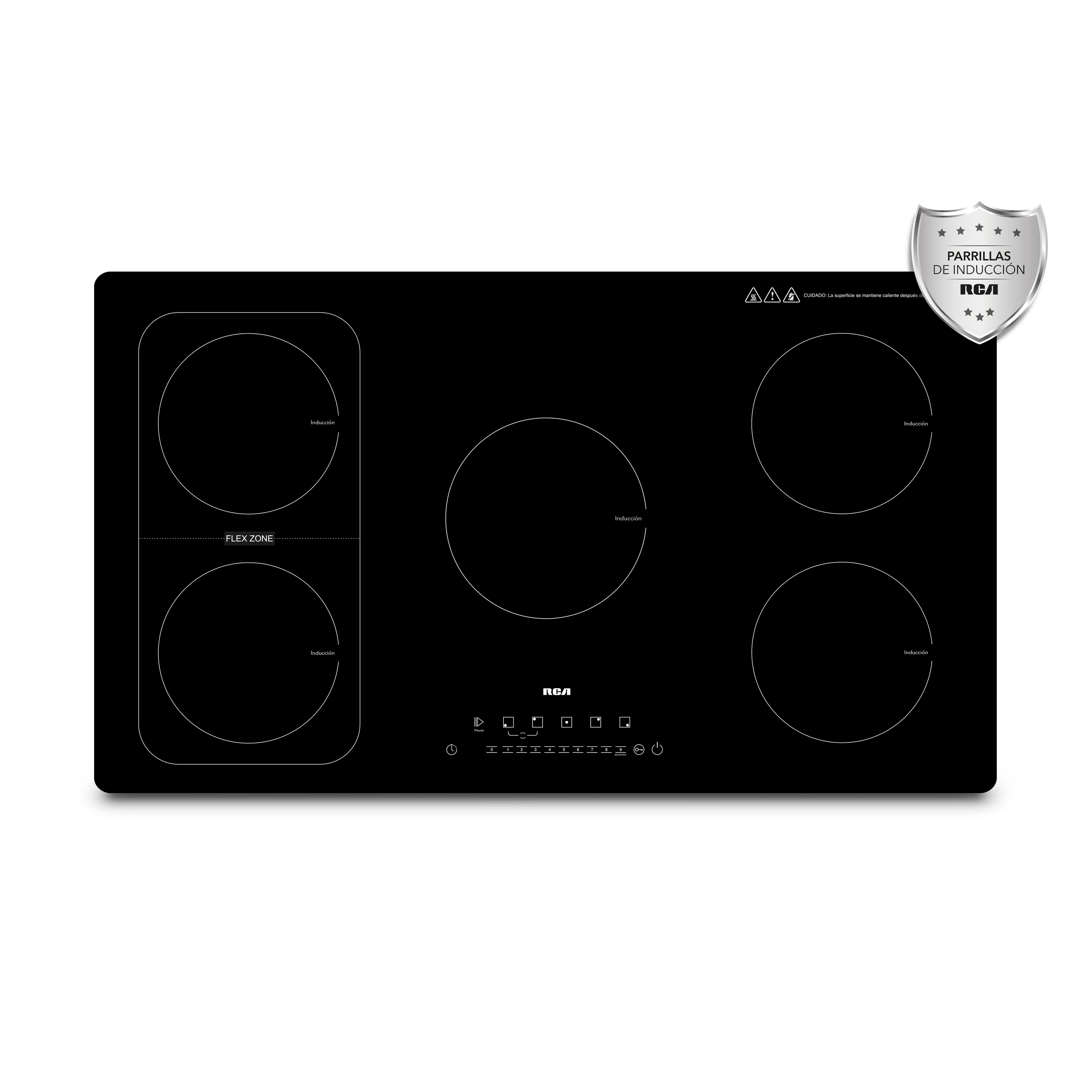 RCA Parrilla De Inducción Cuádruple RC-12A15 Color Negro