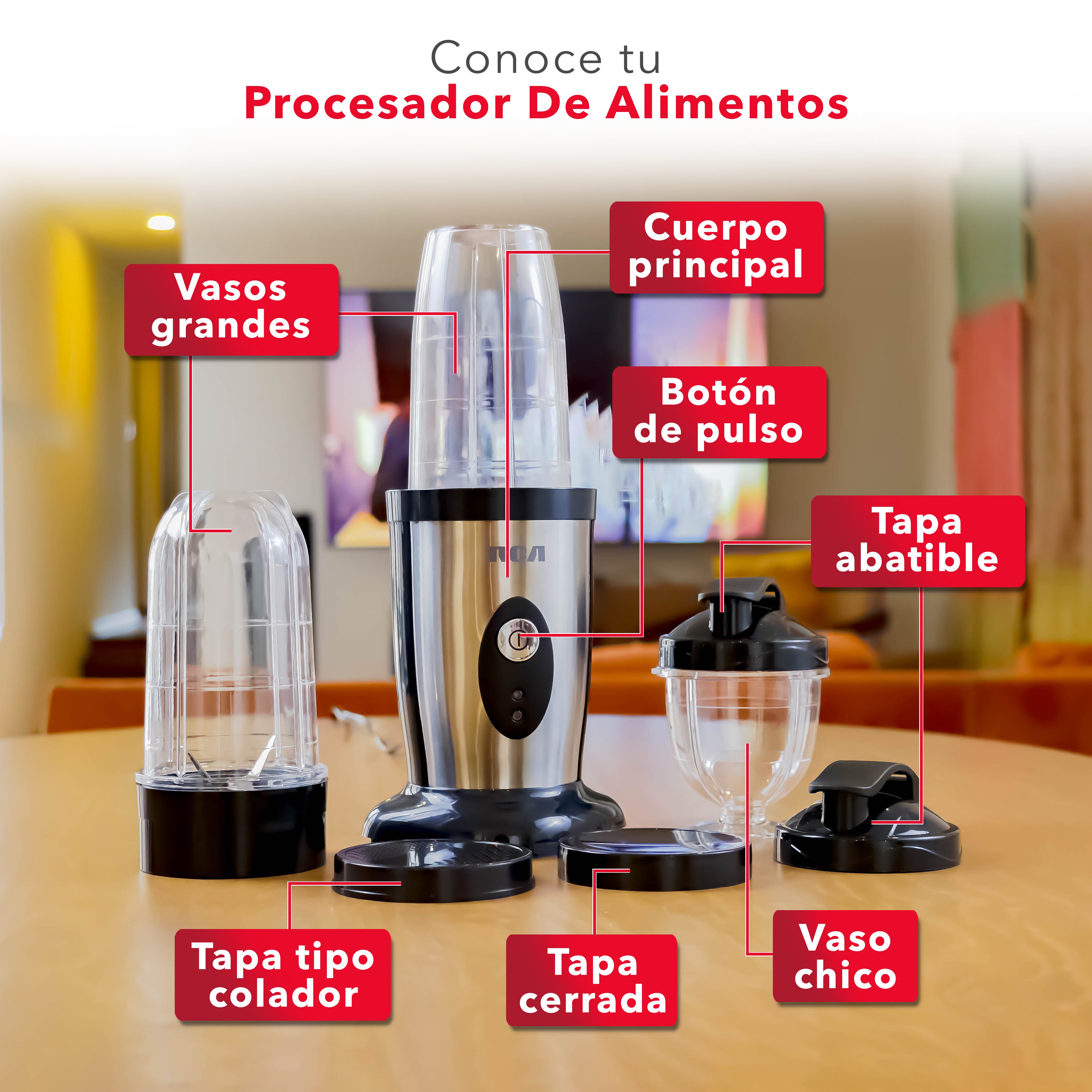 Procesador de Alimentos con Accesorios Intercambiables RC-3199