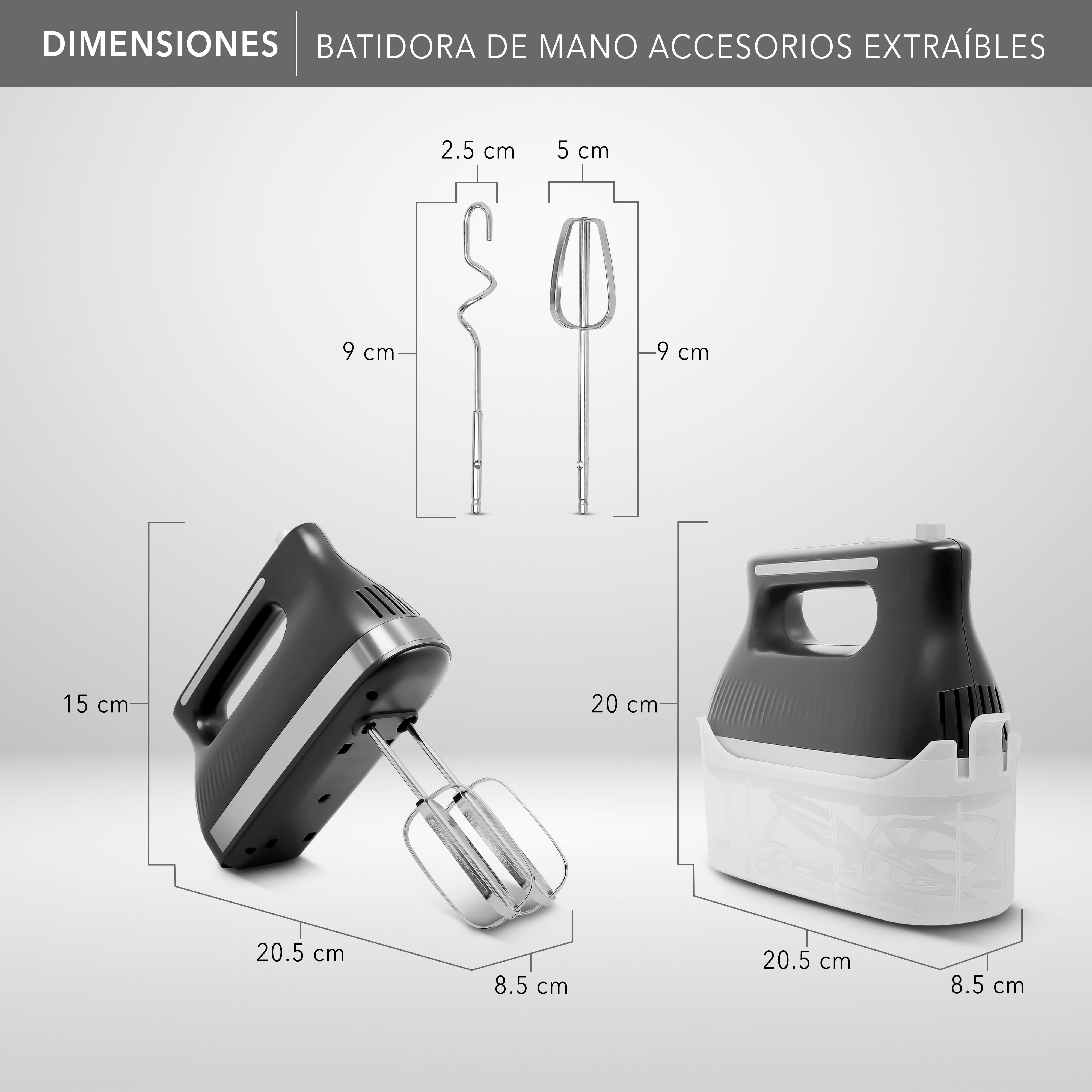 Batidora de Mano con Estuche de Almacenamiento RC-72