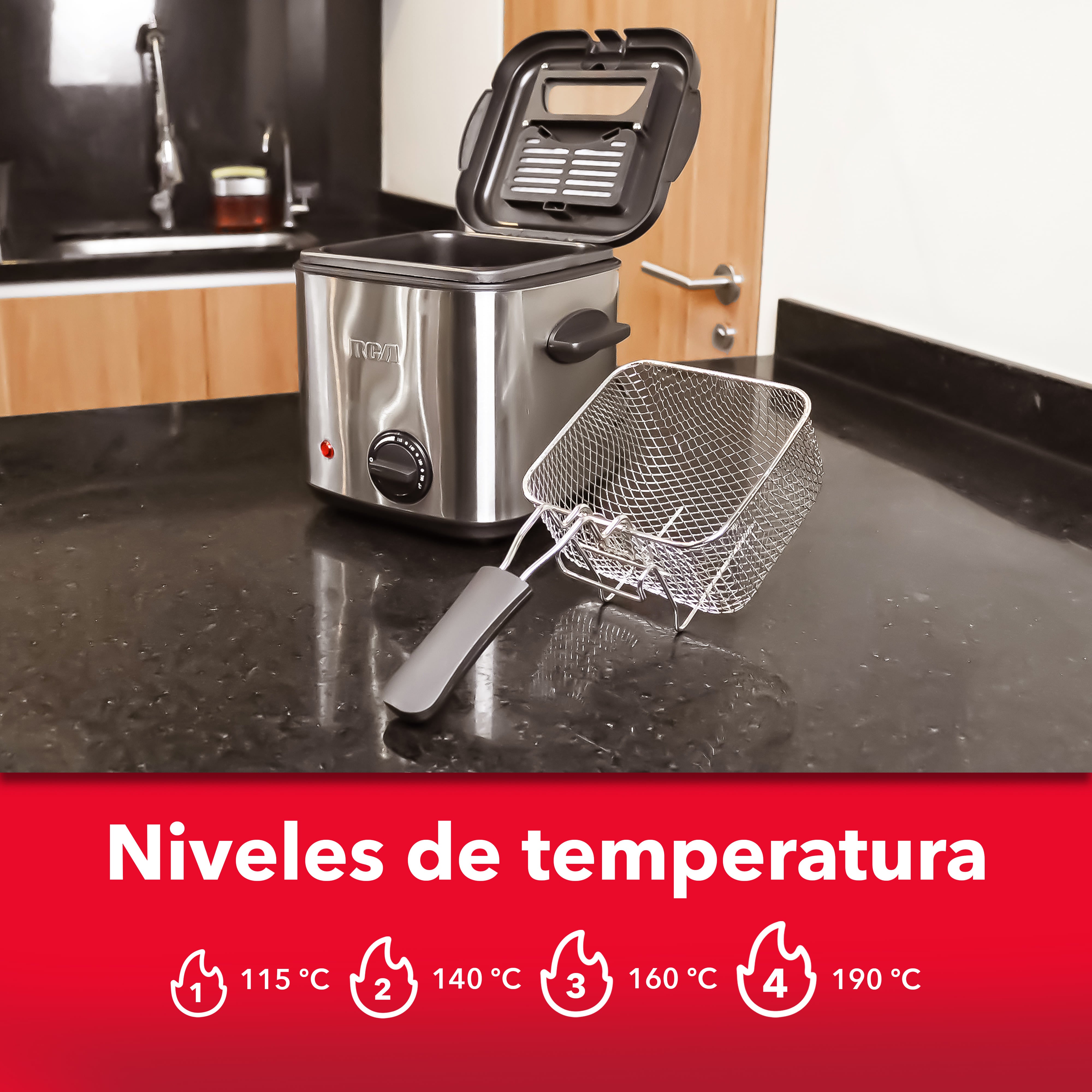 Mini Freidora Eléctrica RC-DF2