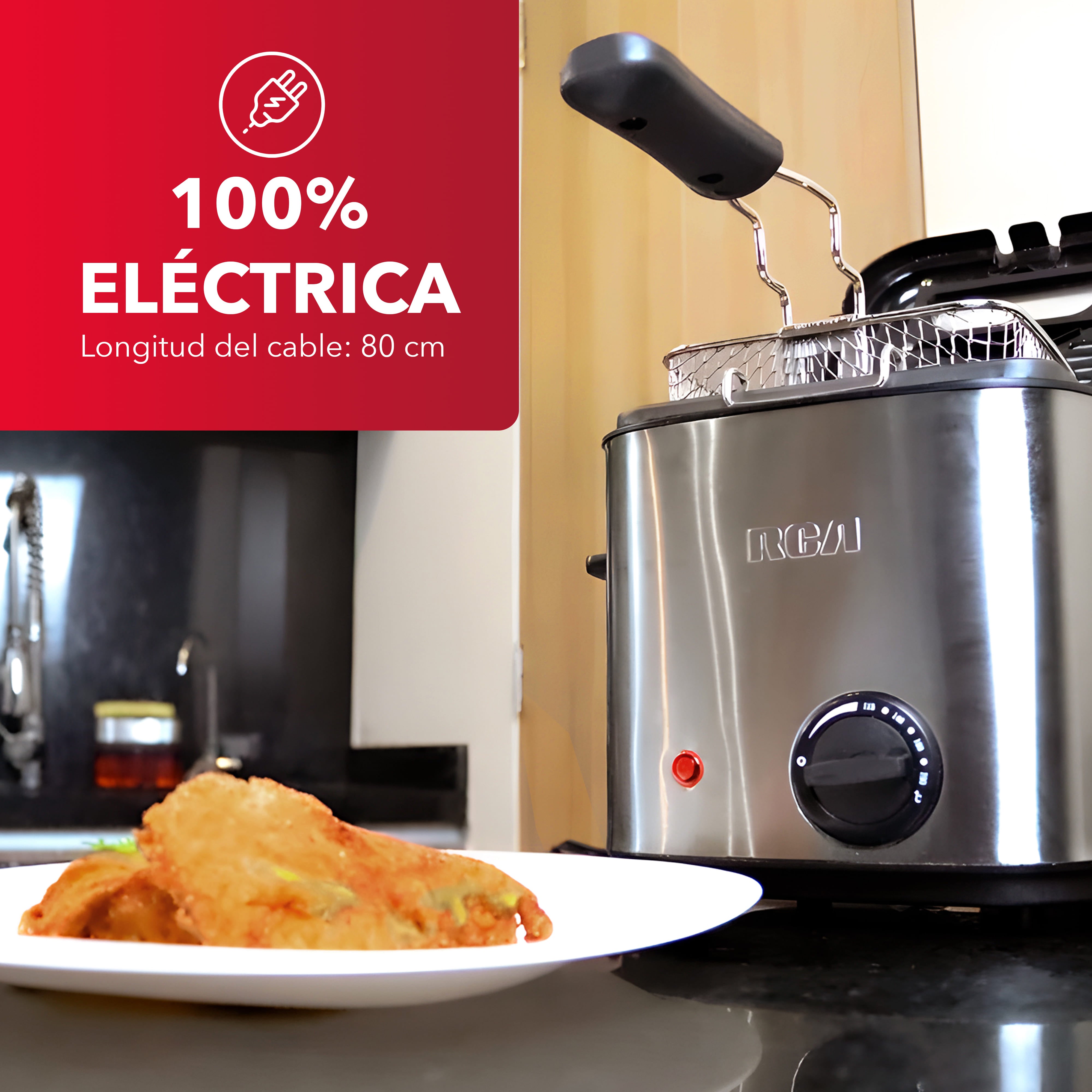 Mini Freidora Eléctrica RC-DF2