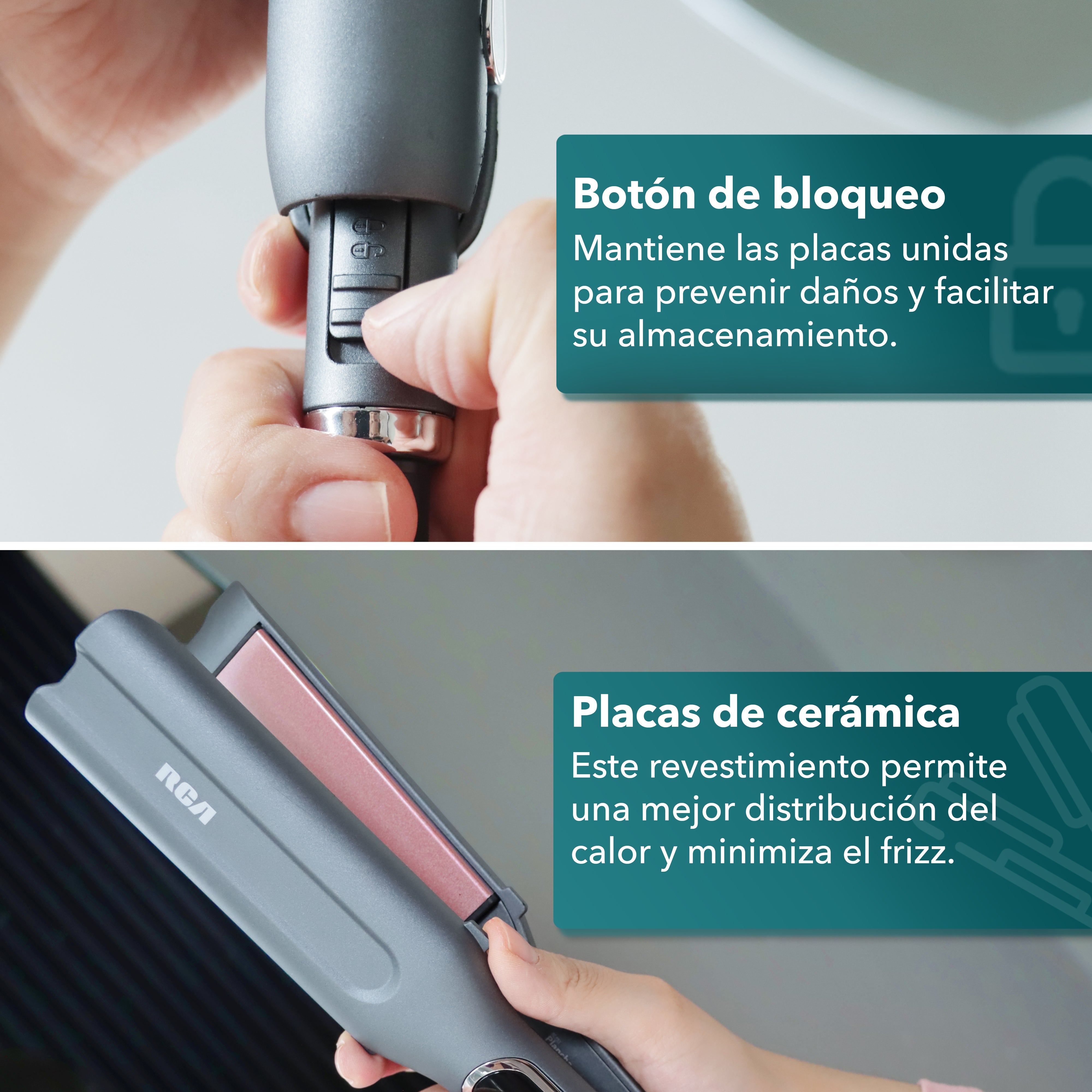 Plancha Alaciadora con Tecnología Iónica RC-P51